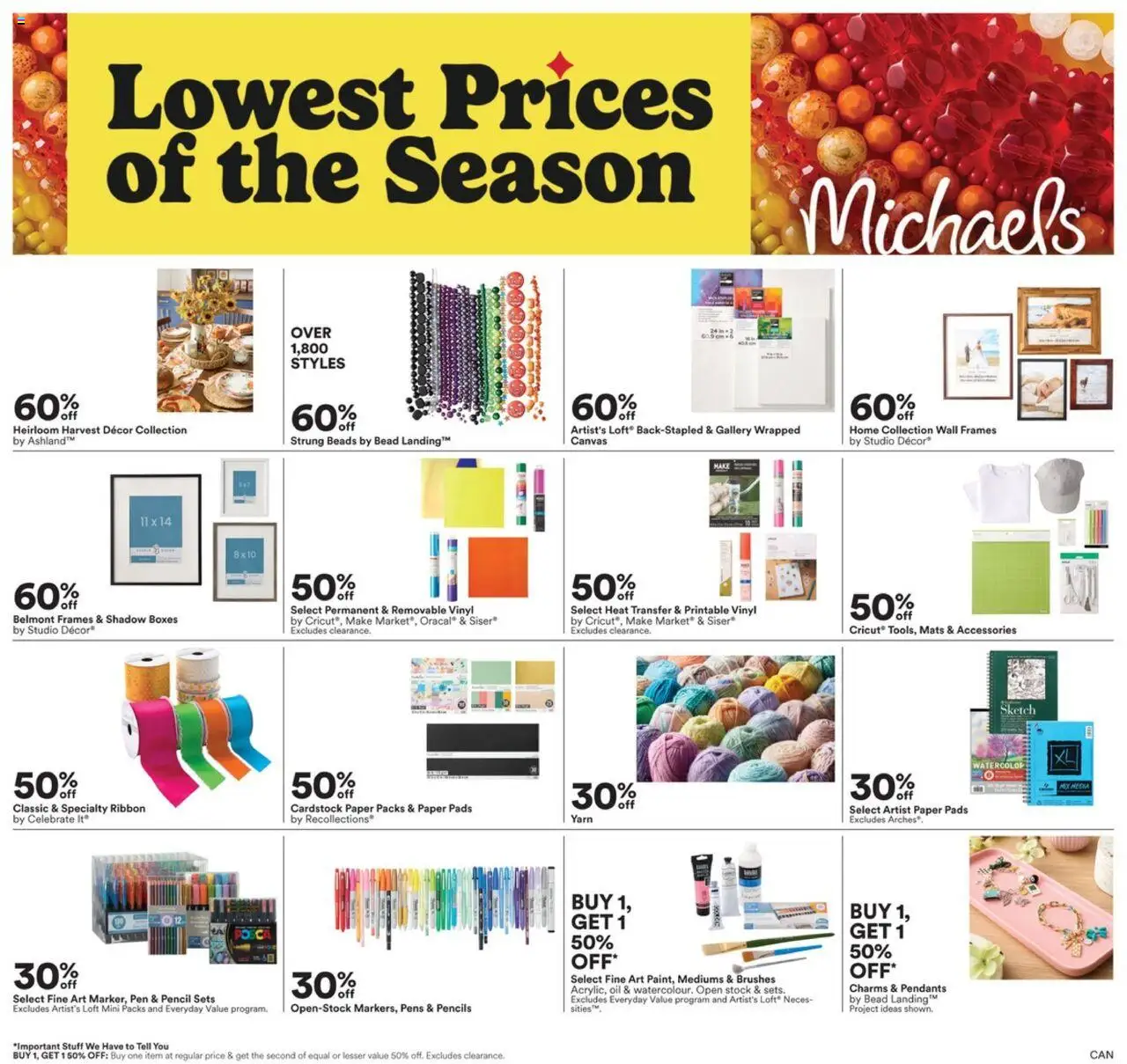 Michaels weekly flyer / circulaire - page 1- valid from Sep 12, 2025