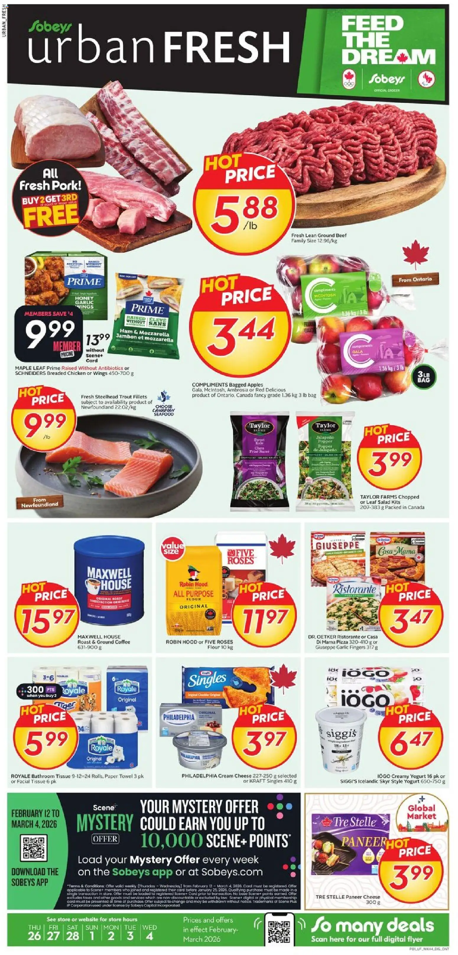 Sobeys - Weekly Flyer - Urban Fresh - page 1- valid from Feb 26, 2026