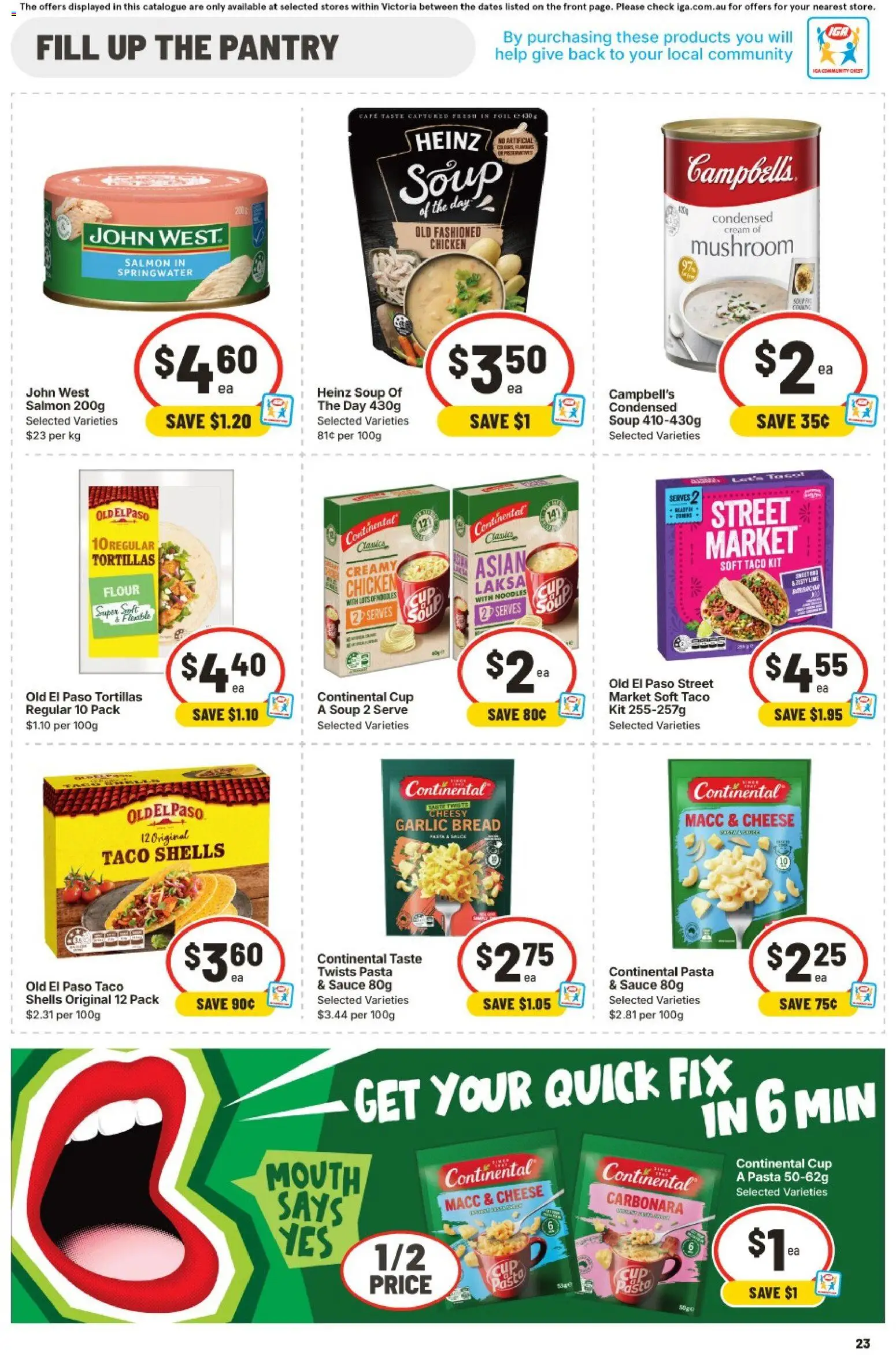 IGA catalogue  - page 22- valid from 11/03/2026