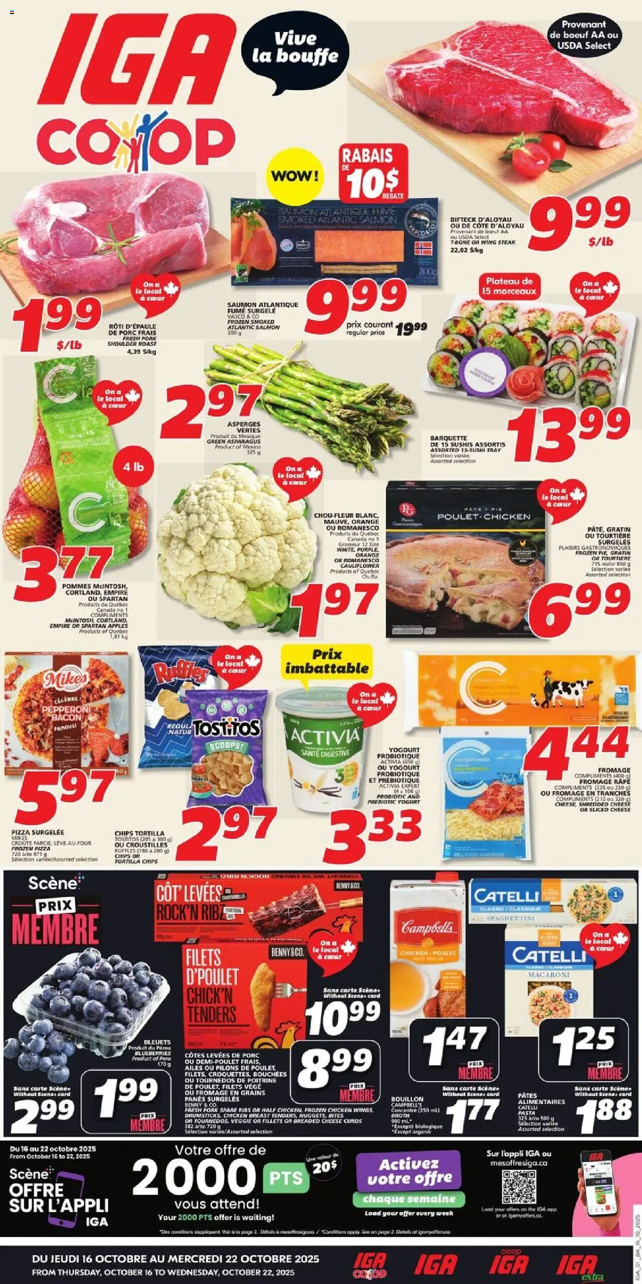 IGA weekly flyer / circulaire - page 1- valid from Oct 16, 2025