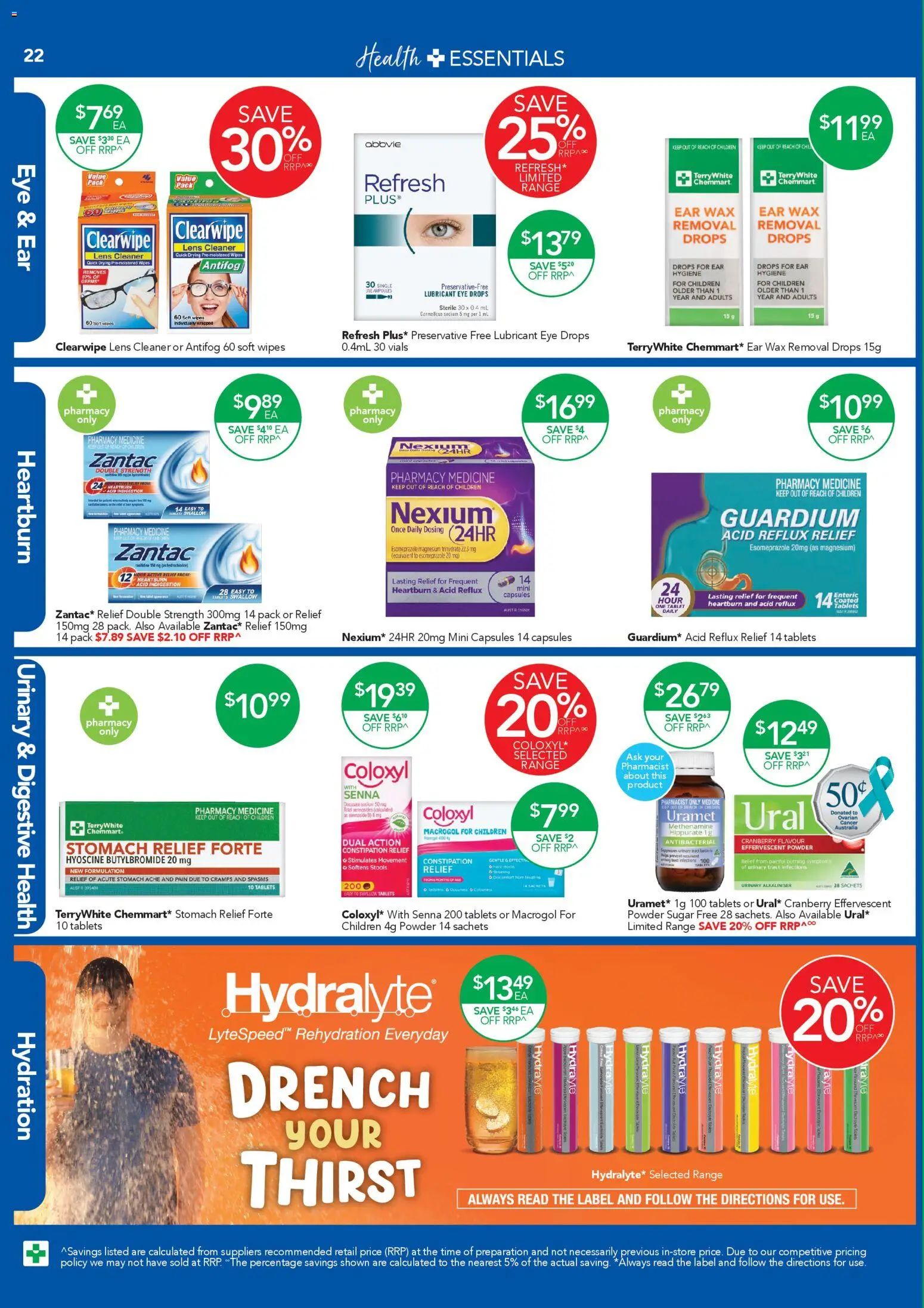 Terry White catalogue  - page 22- valid from 16/04/2026