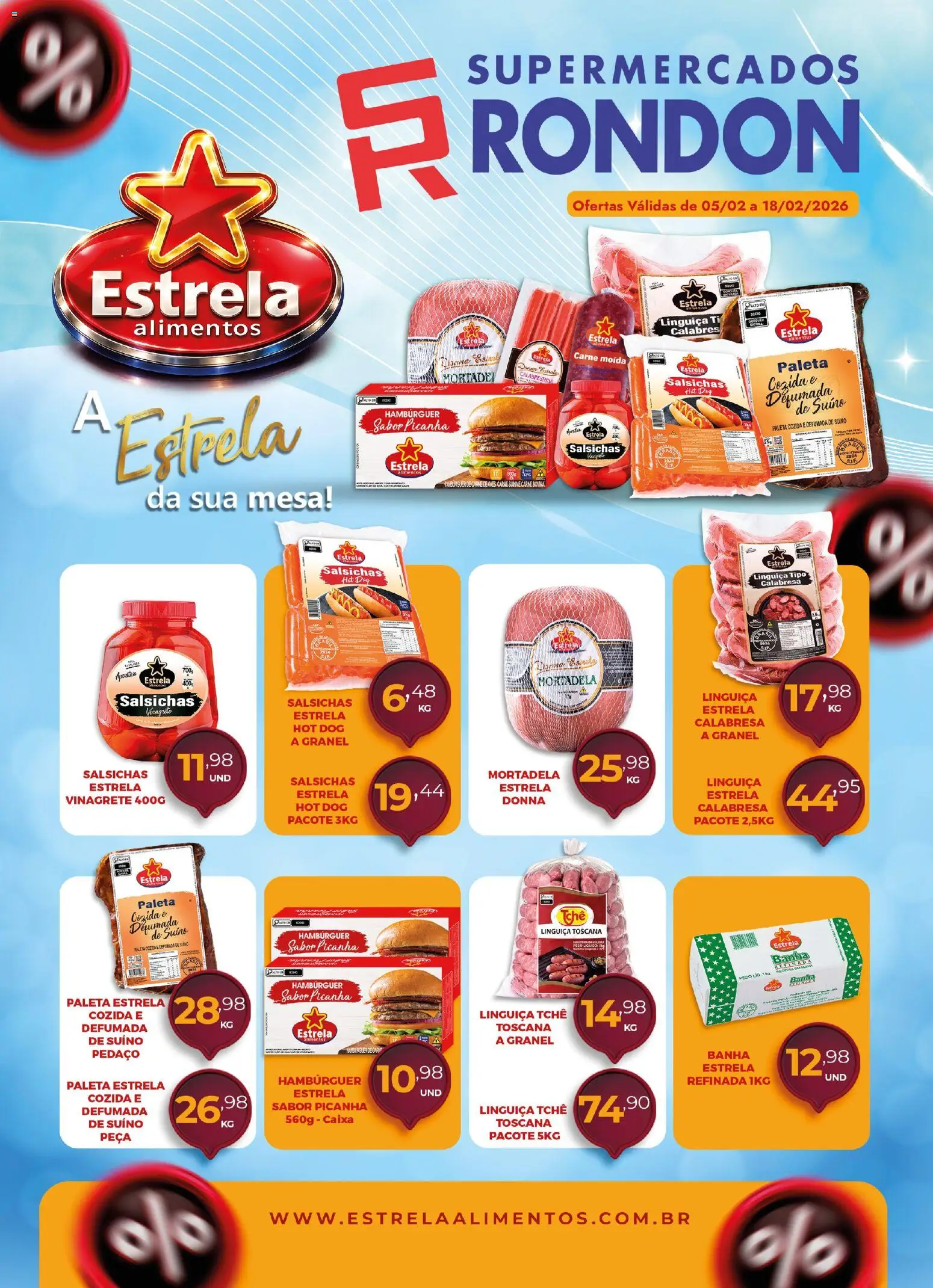Supermercados Rondon - Ofertas Estrela - página 1- válido a partir de 05/02/2026
