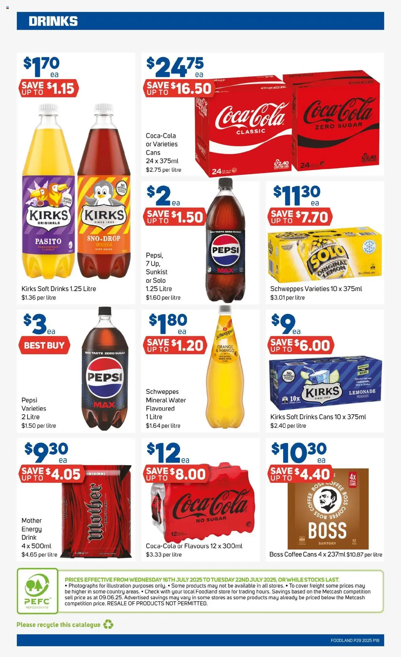 Foodland  Catalogue  - page 18- valid from 16/07/2025