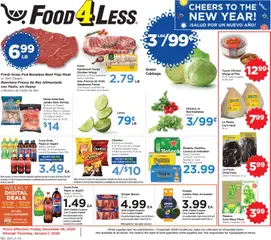 Preview Food 4 Less Weekly Ad valid from 12/26/2025