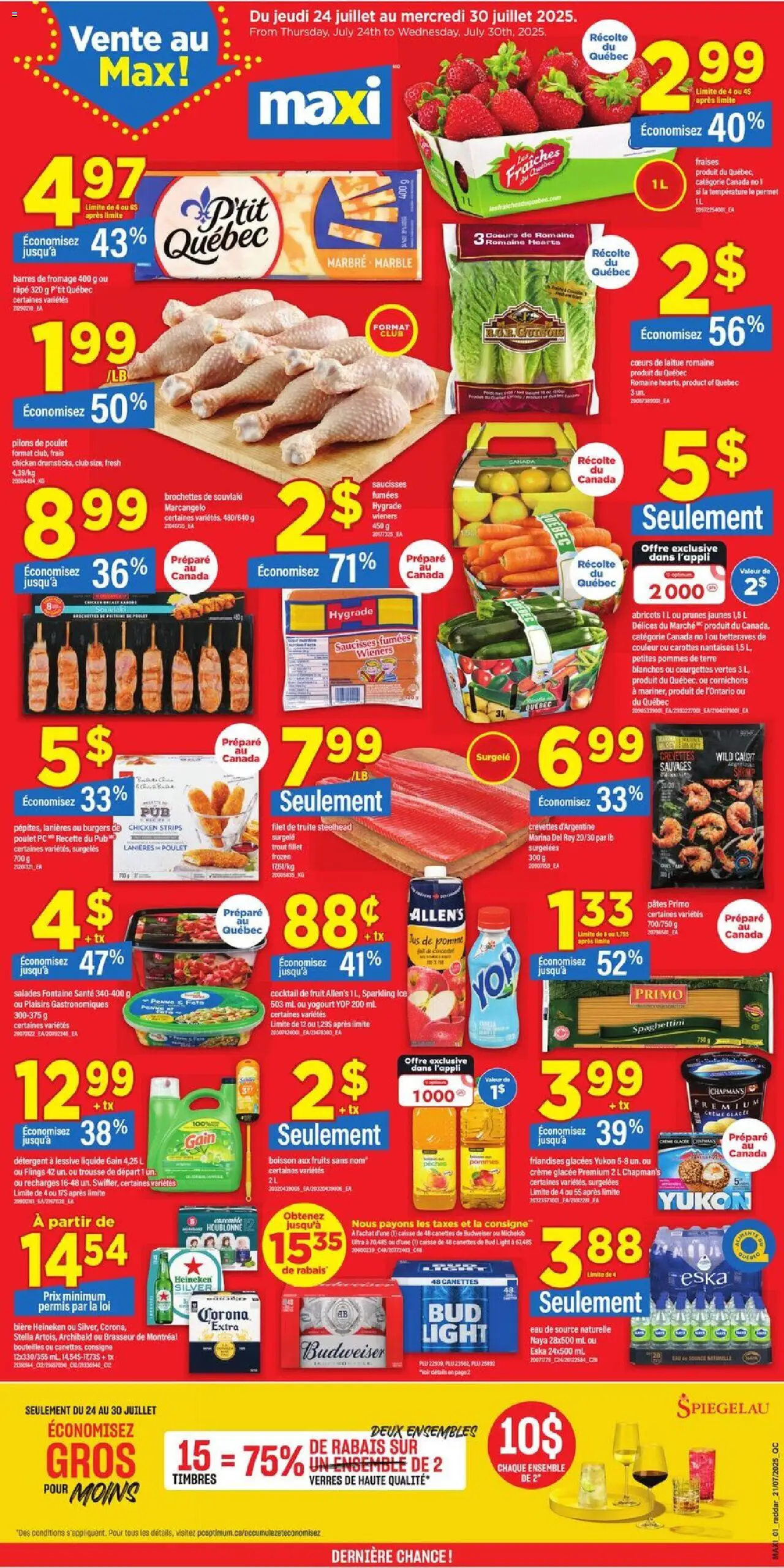 Maxi weekly flyer / circulaire - page 1- valid from Jul 24, 2025