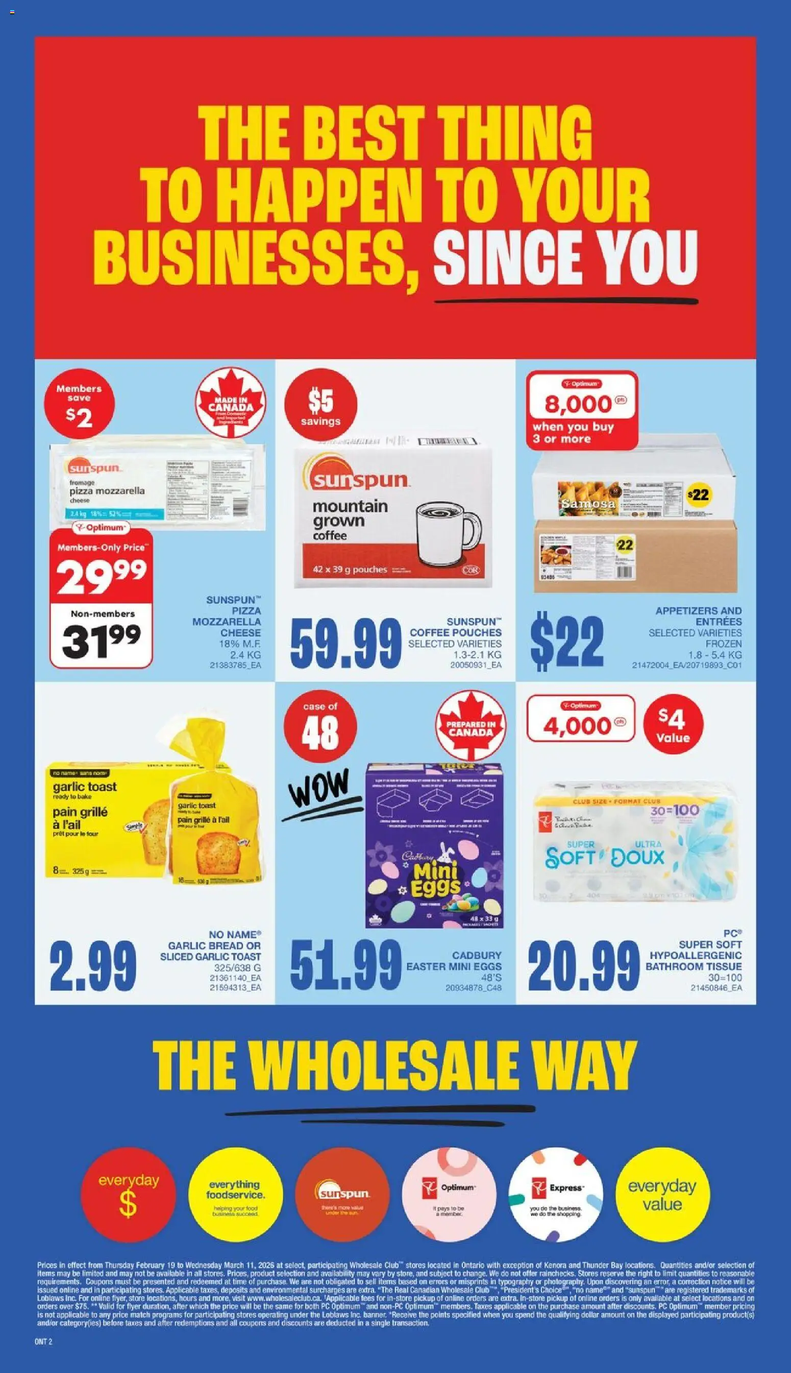 Wholesale Club weekly flyer / circulaire - page 5- valid from Feb 19, 2026