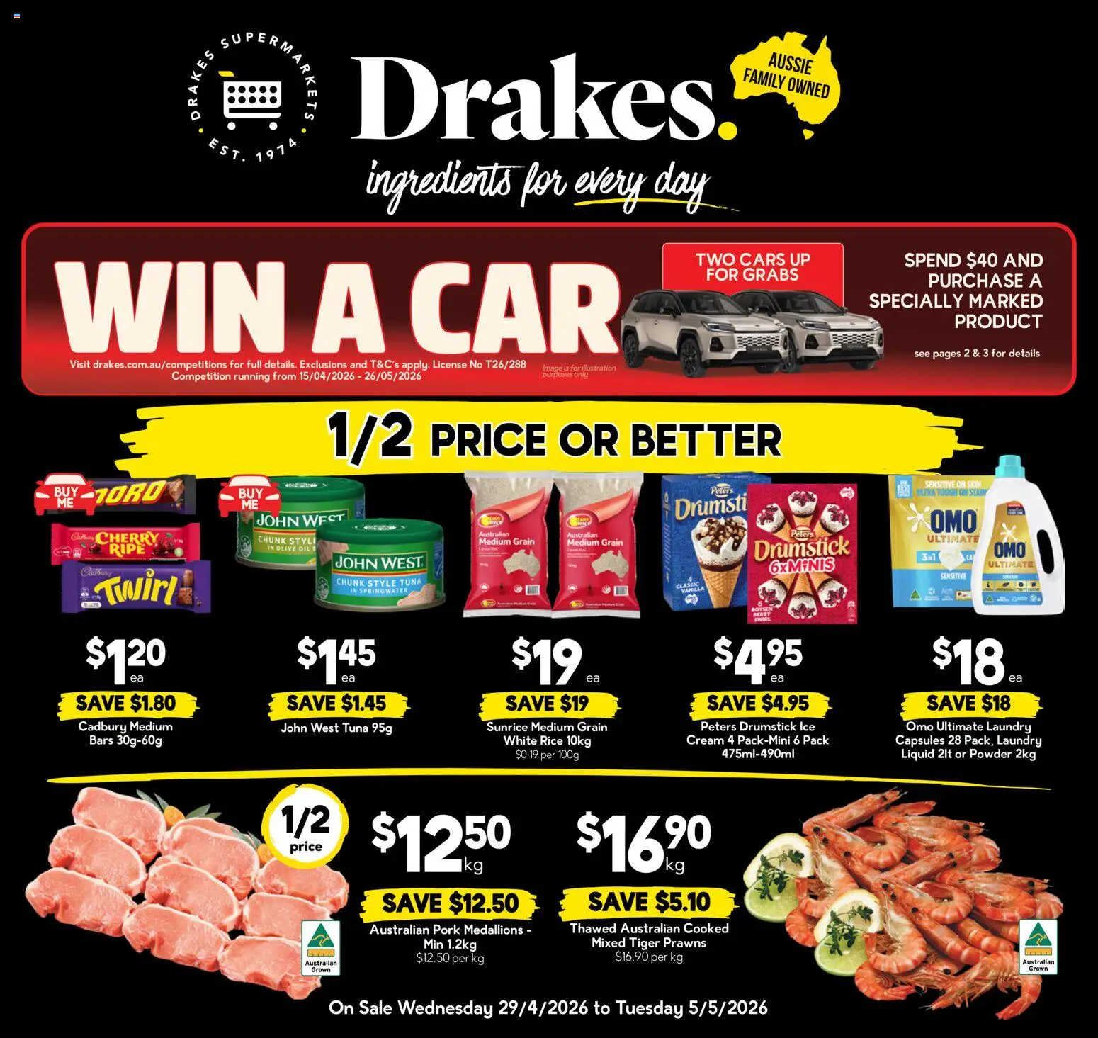 Drakes catalogue  - page 1- valid from 29/04/2026