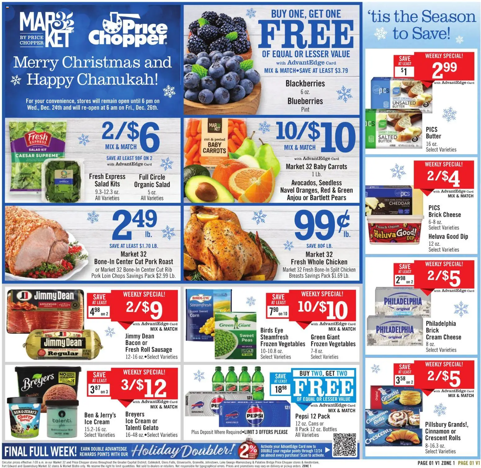Price Chopper Weekly Ad - page 1- valid from 12/13/2025