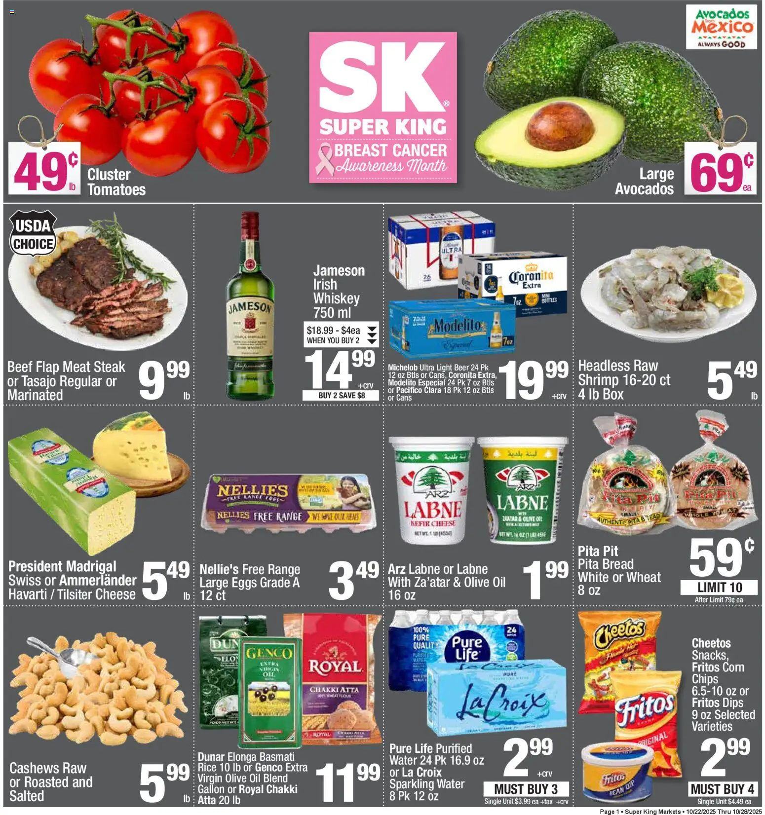 Super King - Weekly Ad - page 1- valid from 10/22/2025
