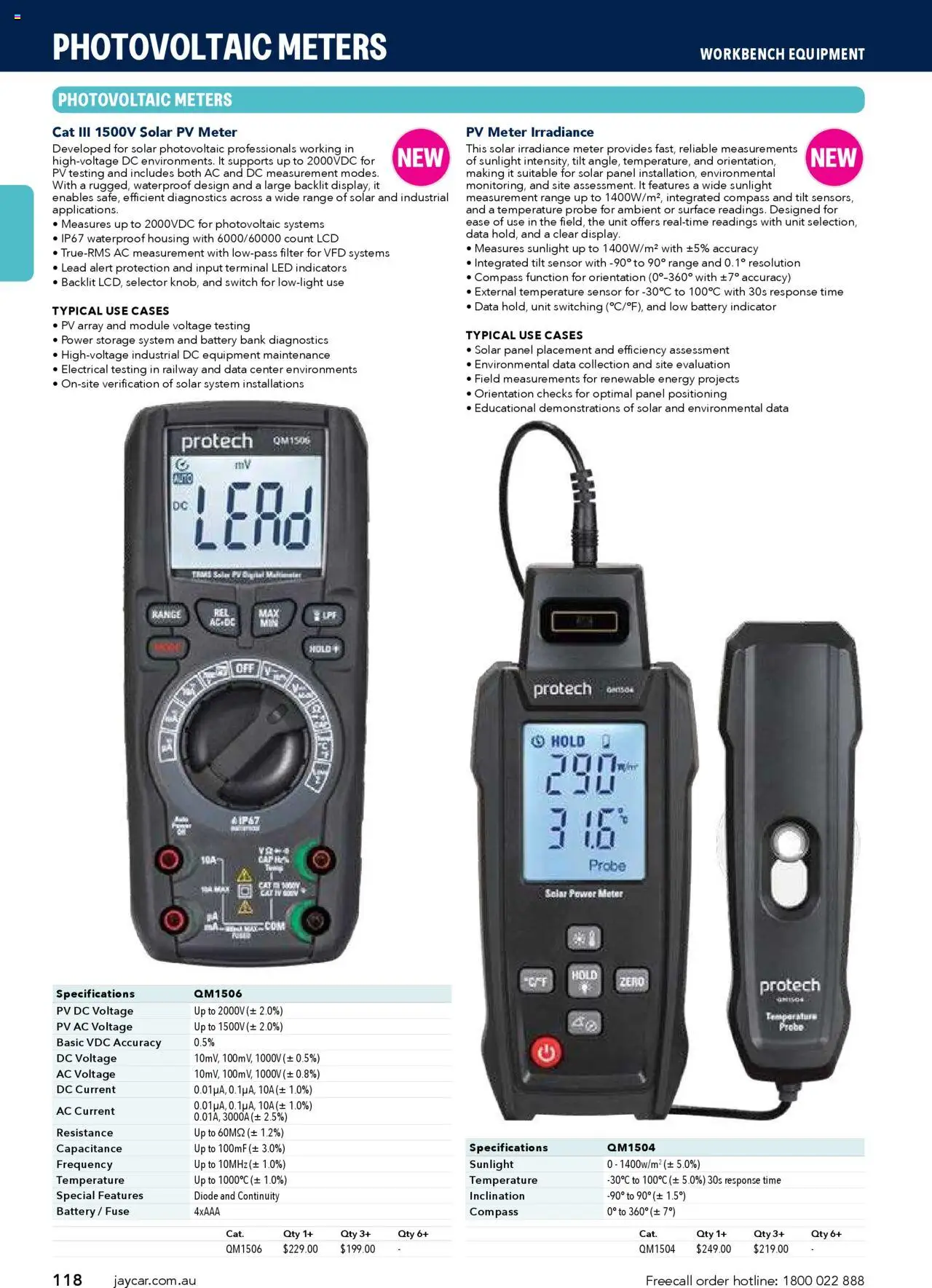Jaycar Engineering & Scientific Catalogue 2025/2026  - page 118- valid from 09/07/2025