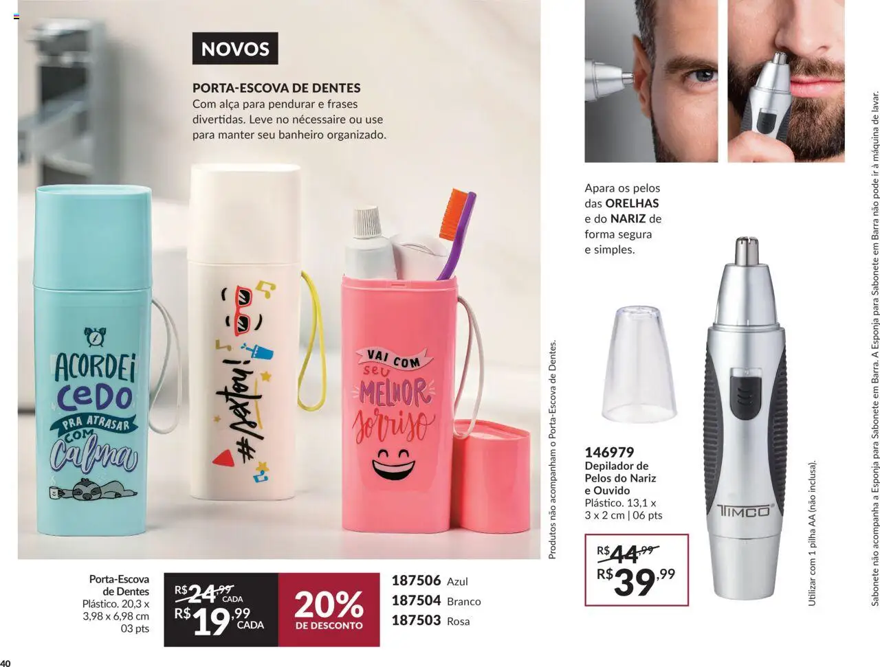 Avon - Campanha 12: Casa & Estilo - página 40- válido a partir de 08/07/2025
