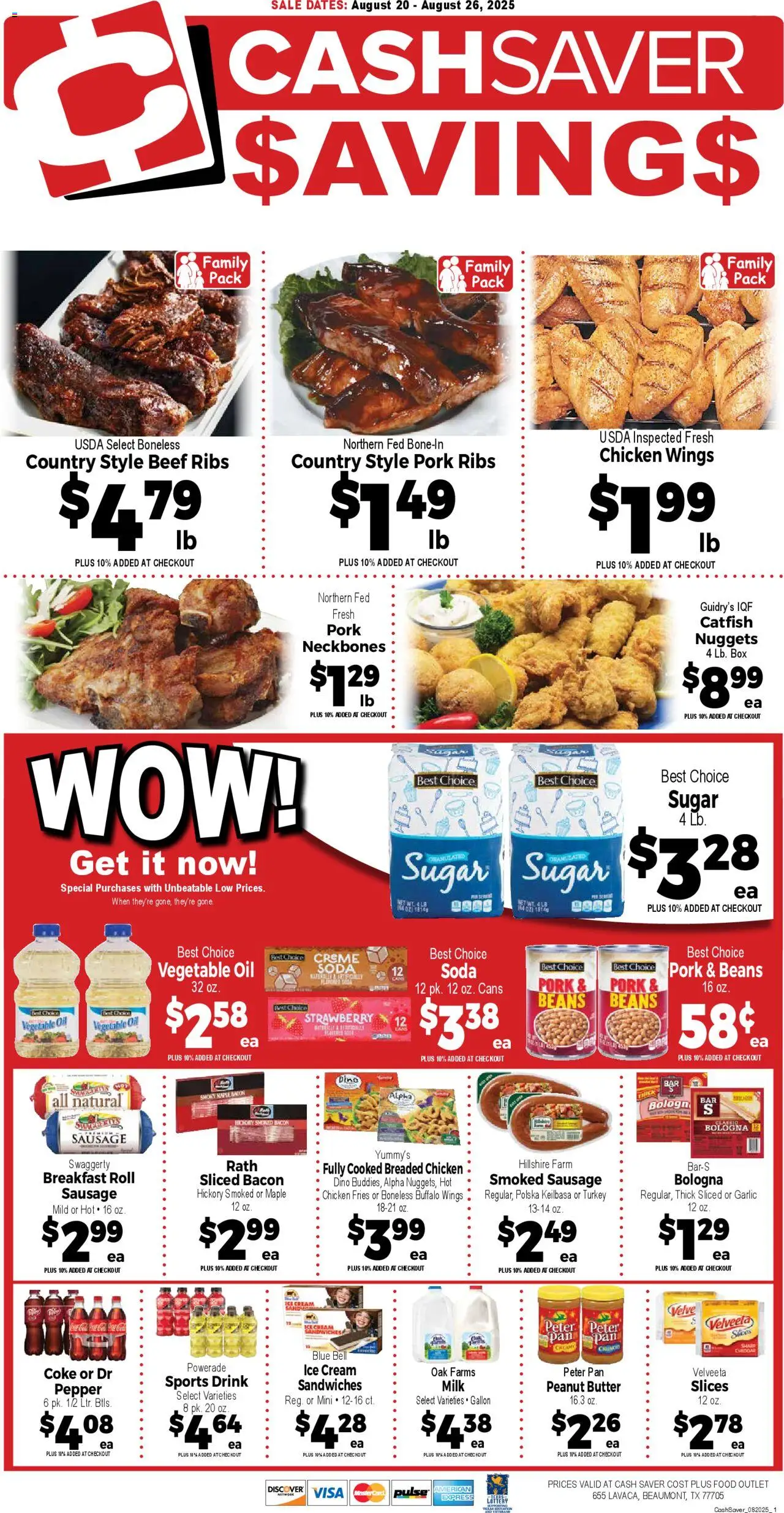 Market Basket Cash Saver - page 1- valid from 08/20/2025