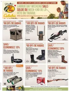 Preview Cabelas flyer / circulaire valid from Aug 29, 2025
