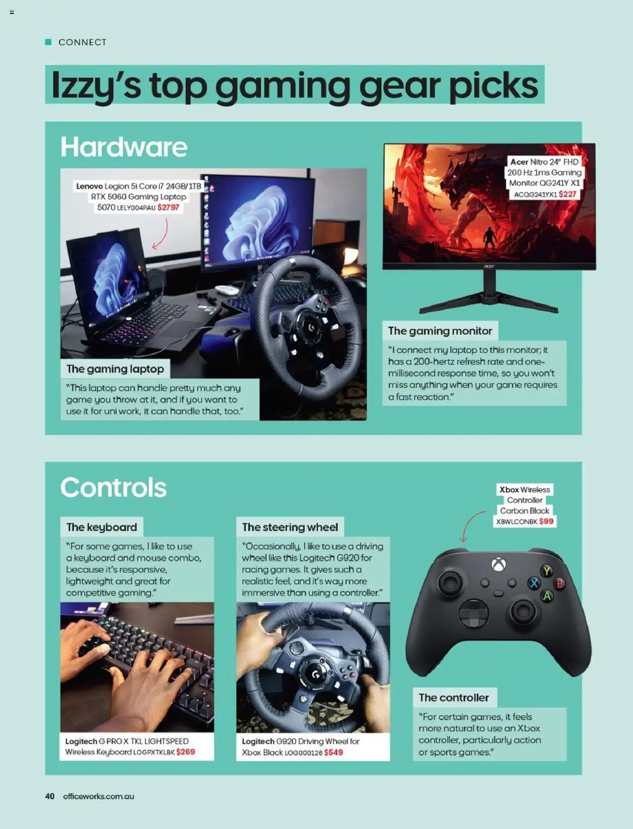 Officeworks Magazine - page 40- valid from 13/10/2025