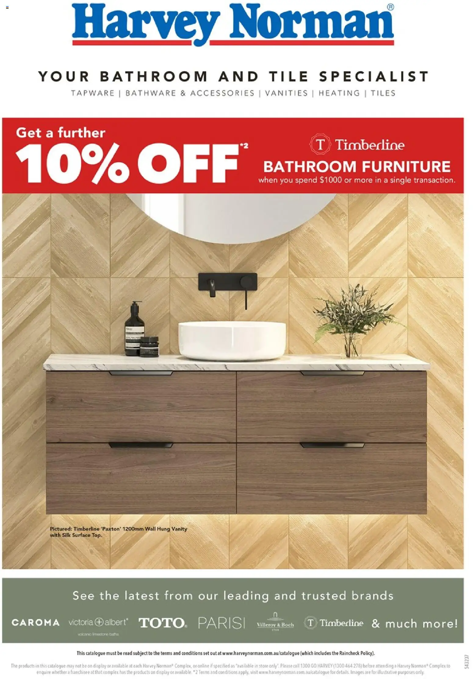 Harvey Norman April Bathroom - page 1- valid from 08/04/2026