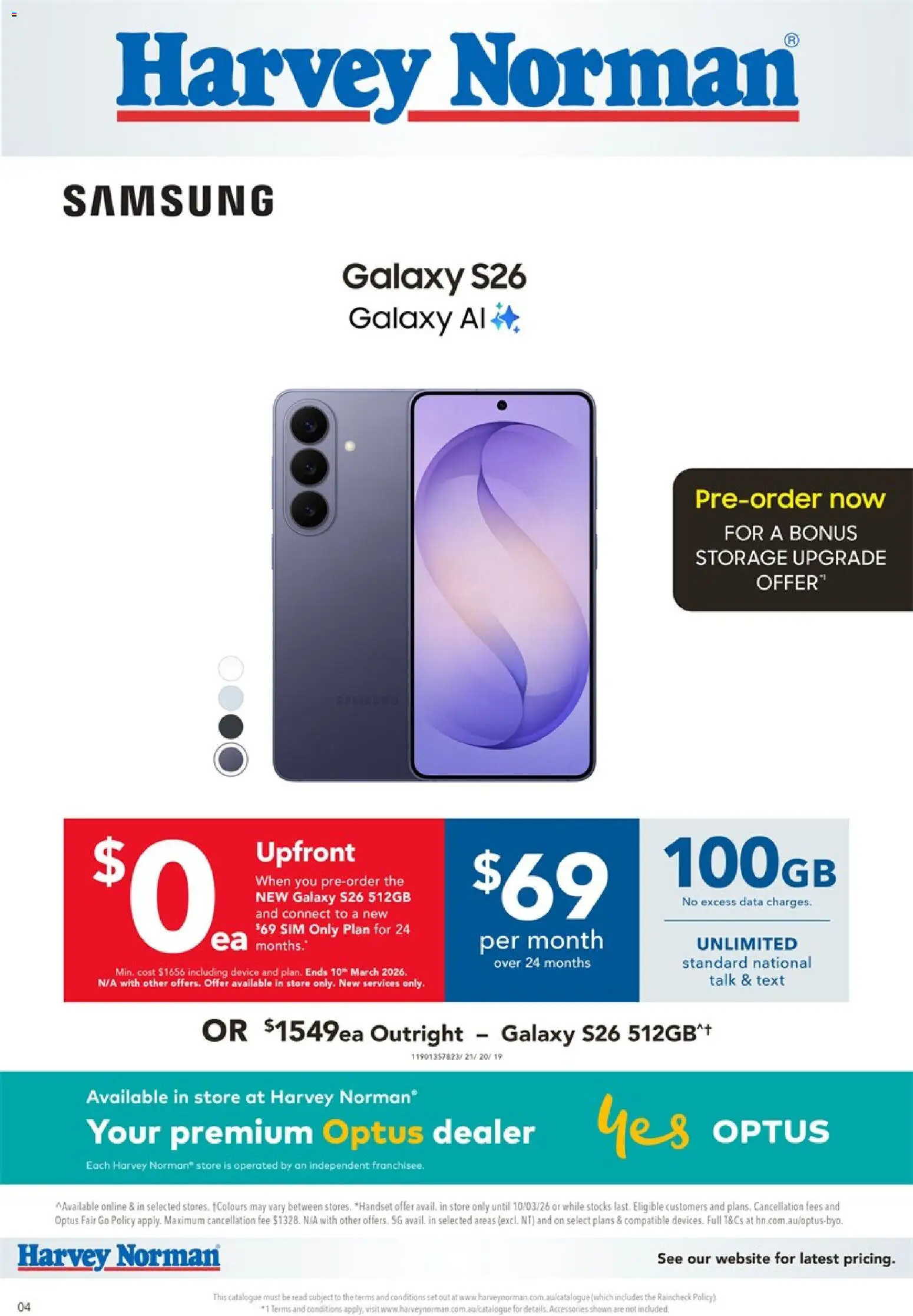 Harvey Norman Samsung Pre-Order - page 4- valid from 26/02/2026