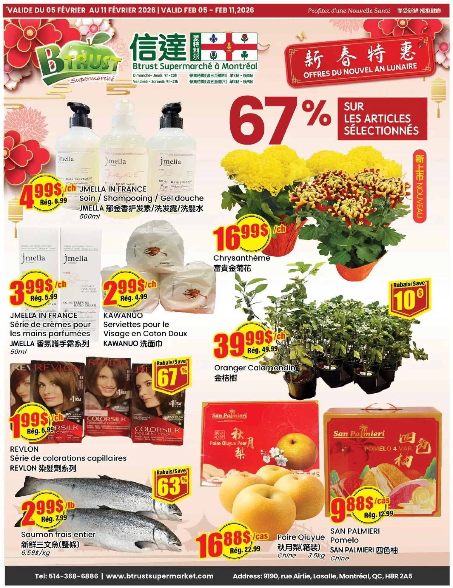 Btrust Supermarket weekly flyer / circulaire - page 1- valid from Feb 5, 2026