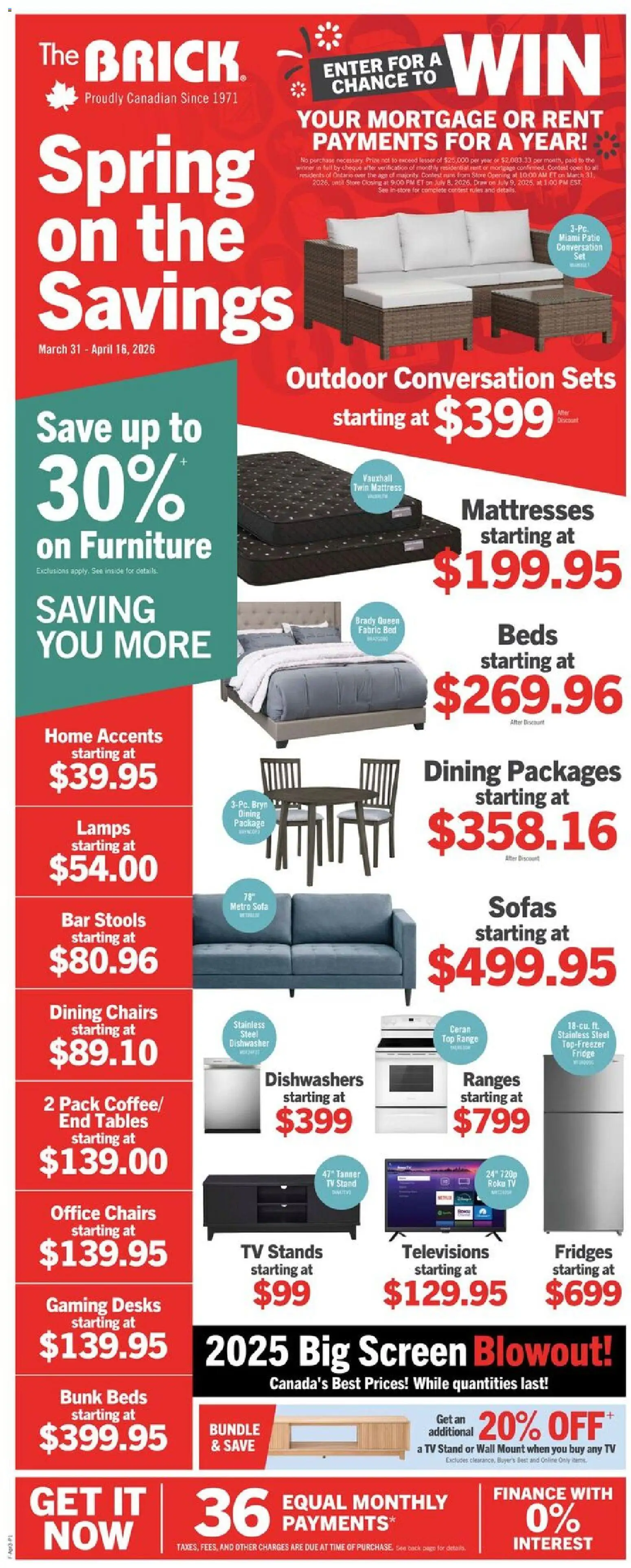 The Brick weekly flyer / circulaire - page 3- valid from Mar 31, 2026