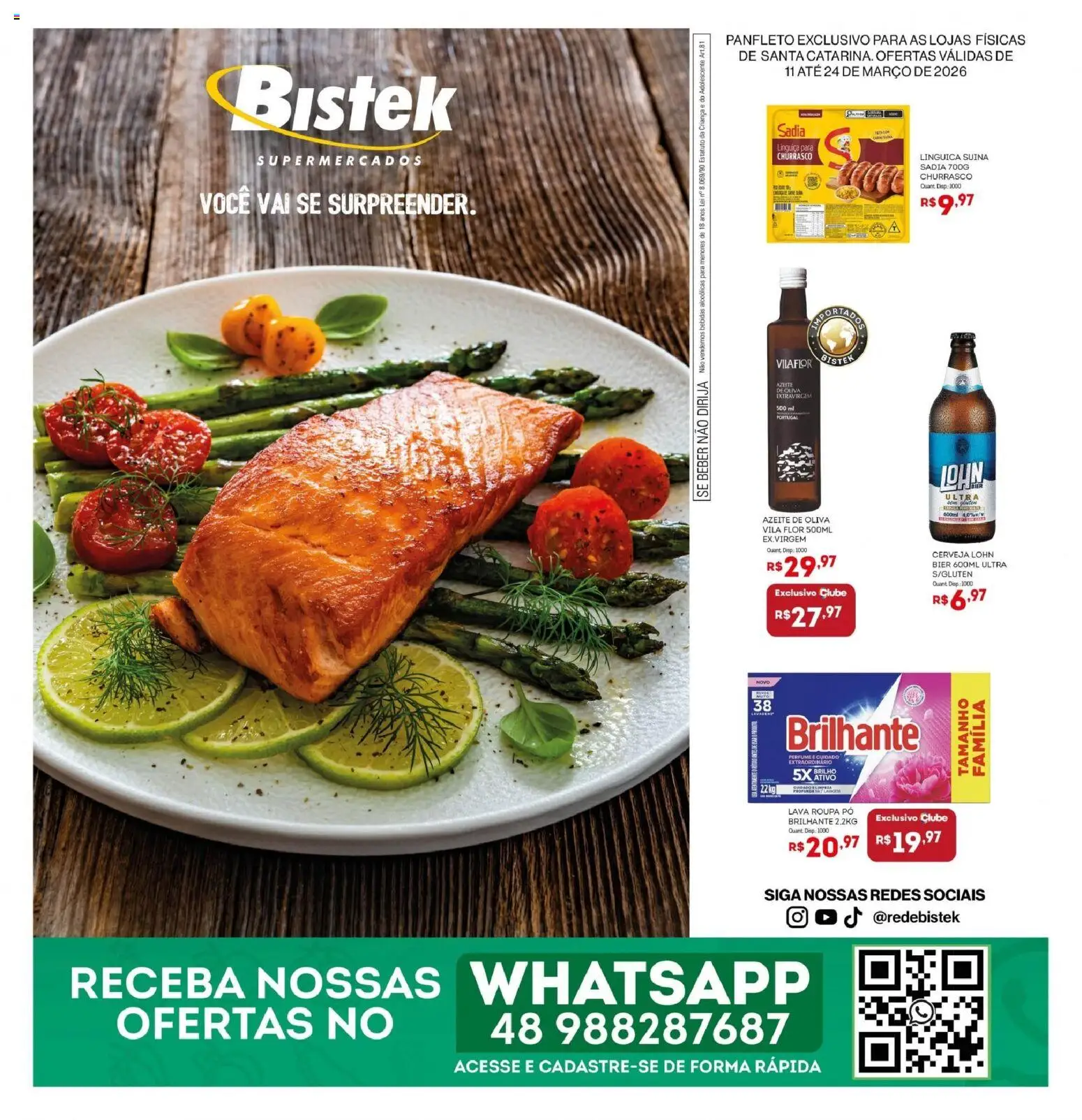 Bistek Supermercados ofertas Quinzenal - página 1- válido a partir de 11/03/2026
