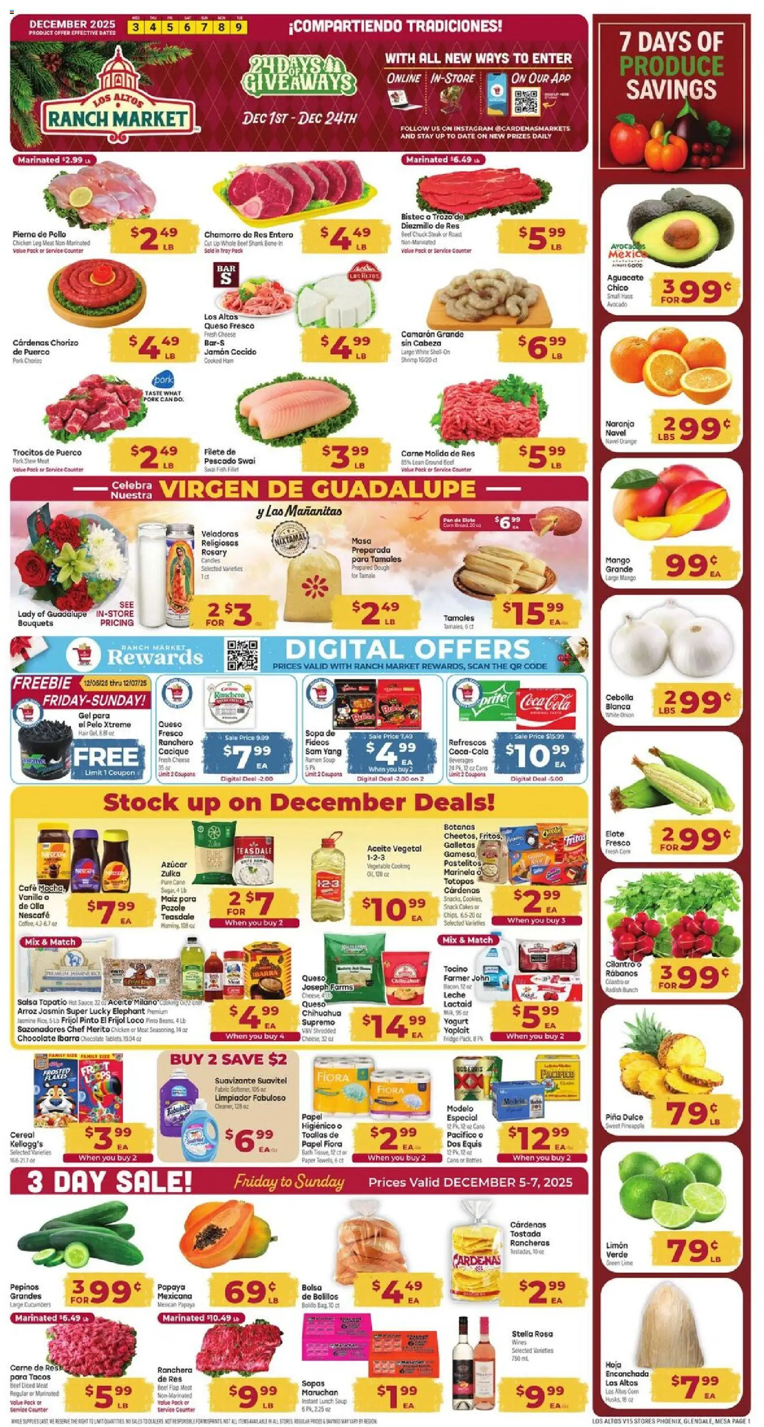 Cardenas Weekly Ad - AZ - page 1- valid from 12/03/2025