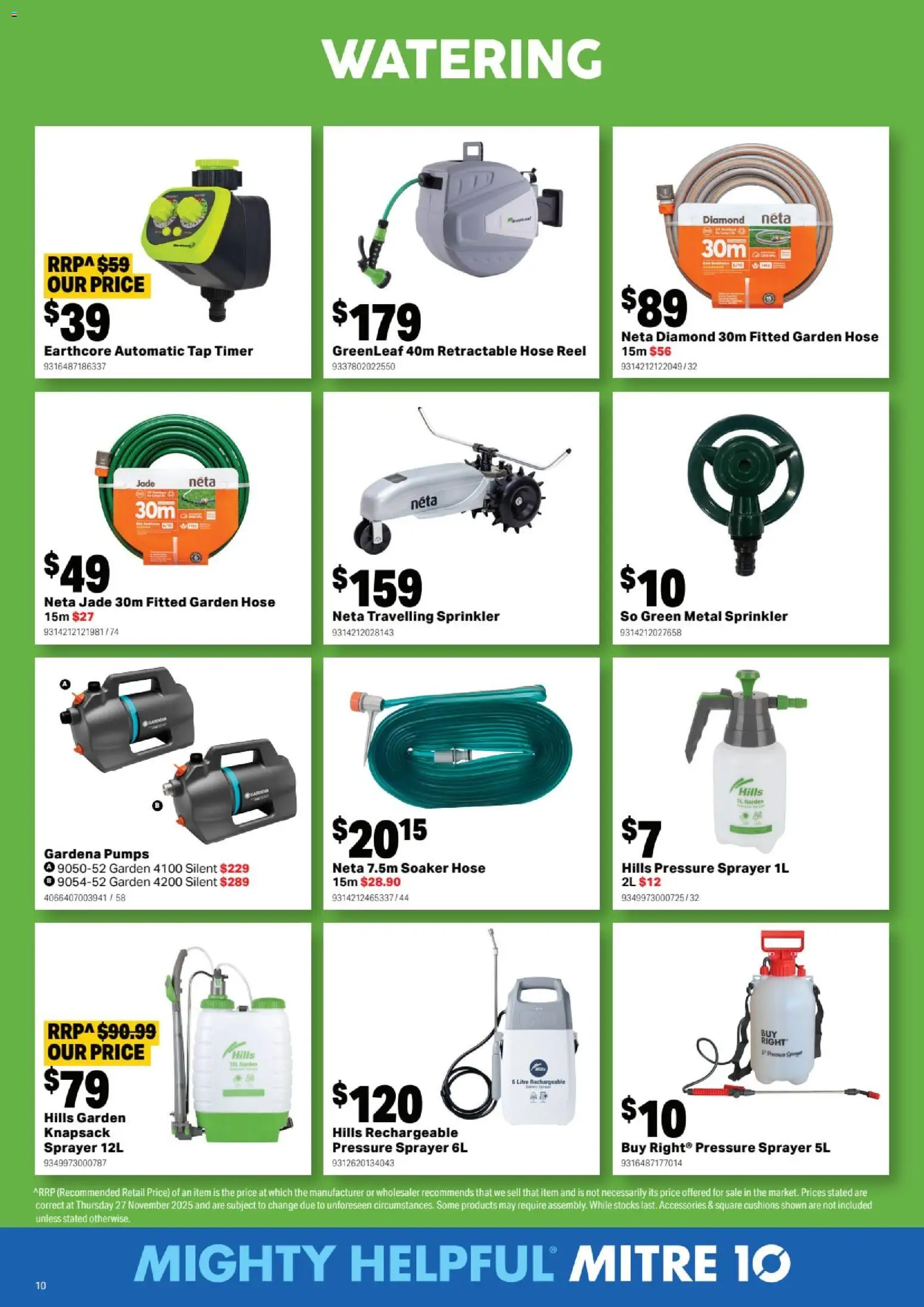 Mitre 10  Catalogue  - page 10- valid from 07/01/2026
