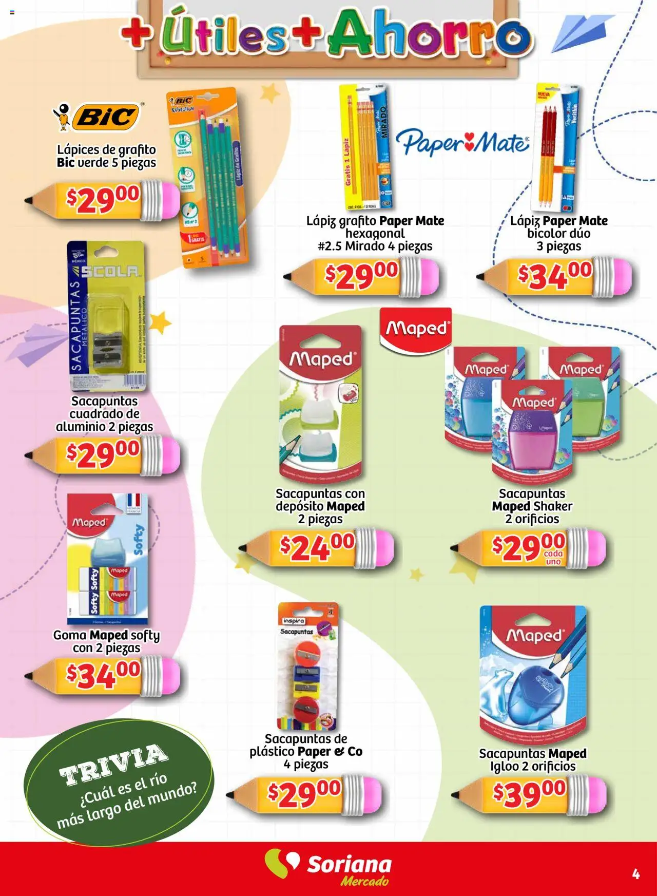 Soriana - Más Útiles más Ahorro Mercado Nacional - página 4- válido desde 18/07/2025