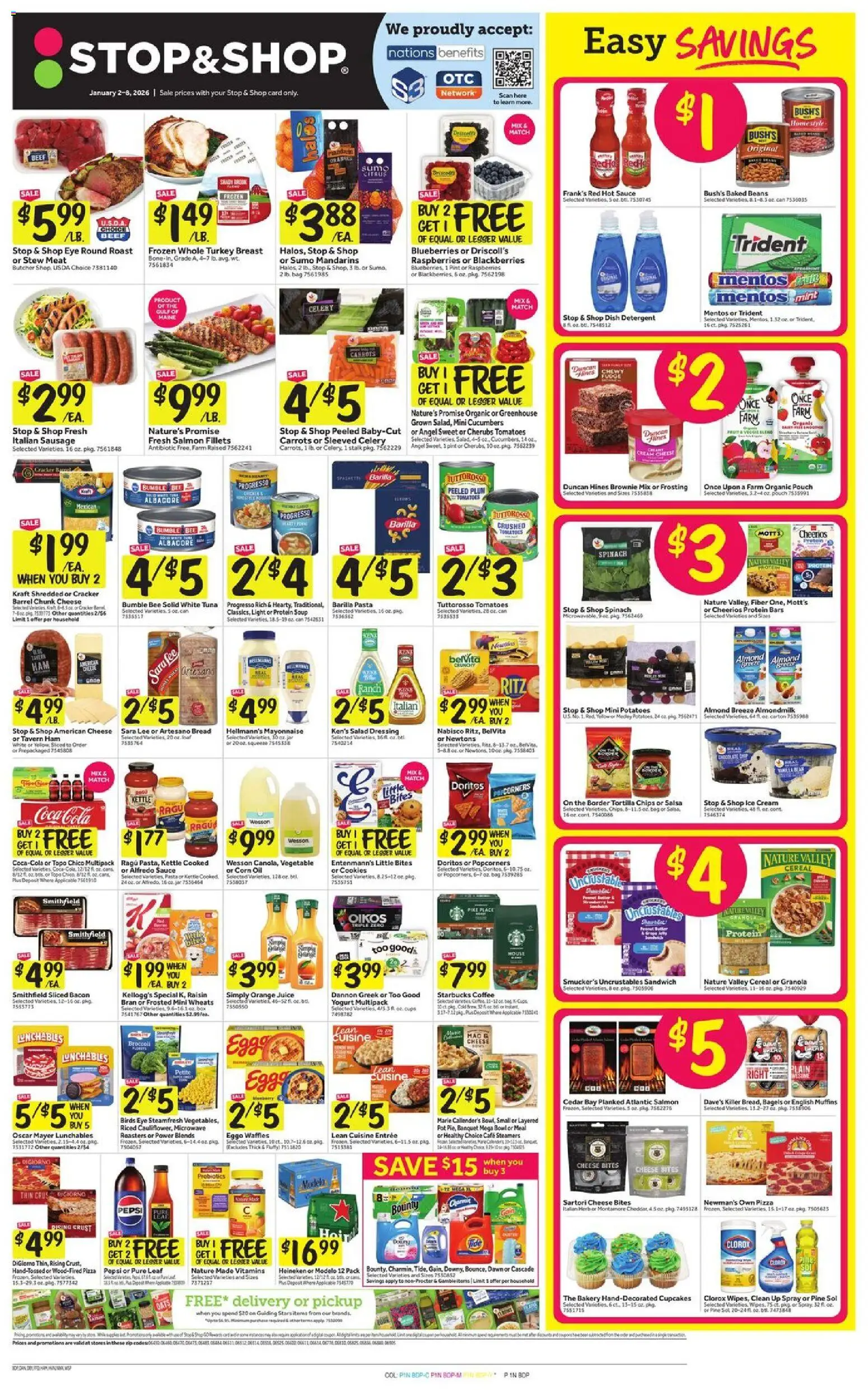 Stop & Shop Weekly Circular - CT - page 1- valid from 01/02/2026