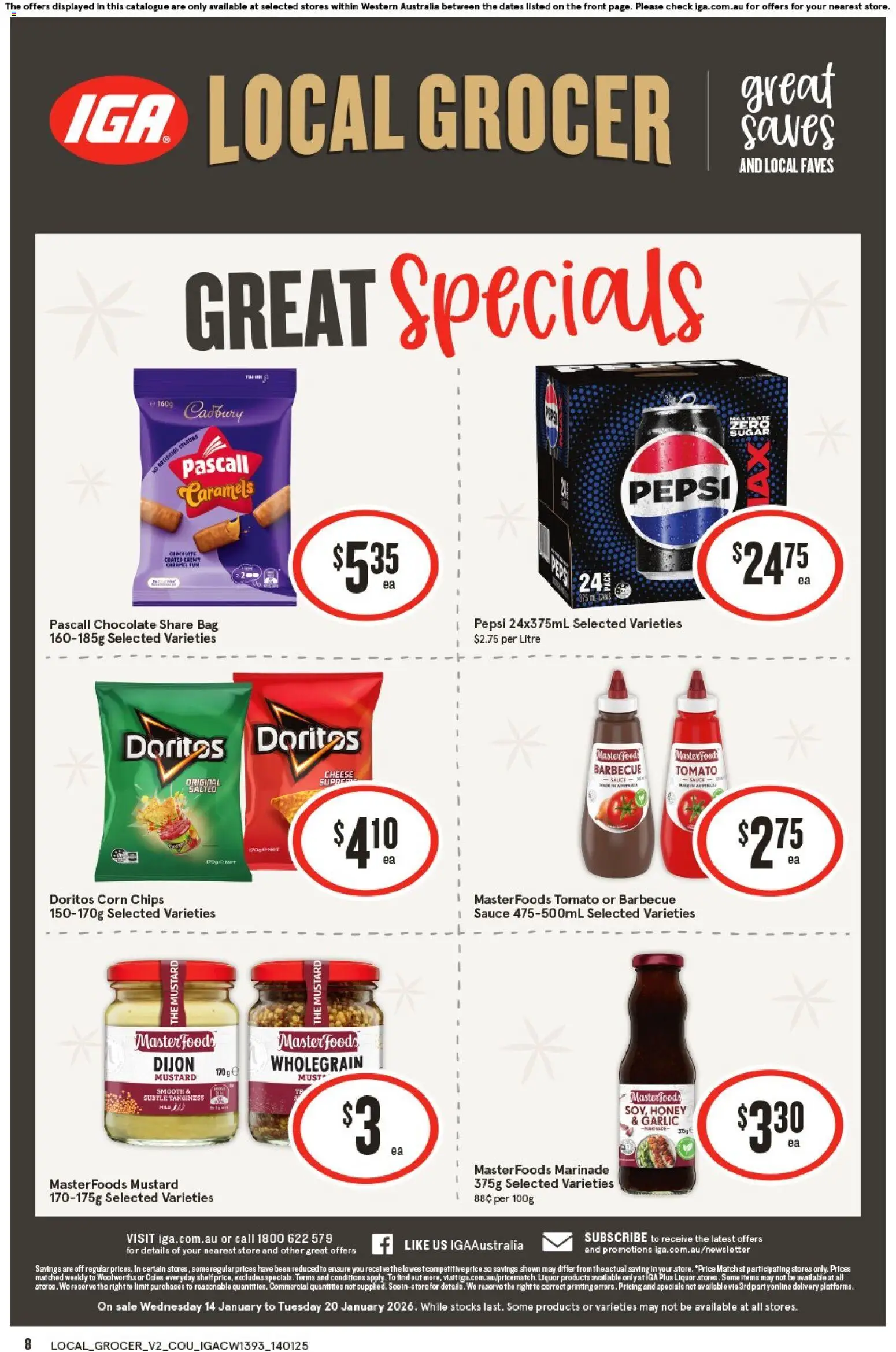 IGA Local Grocer NT/WA - page 8- valid from 14/01/2026