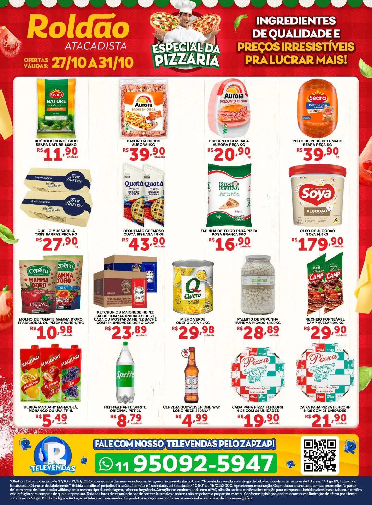 Roldão - Ofertas Especial Pizzaria - página 1- válido a partir de 27/10/2025
