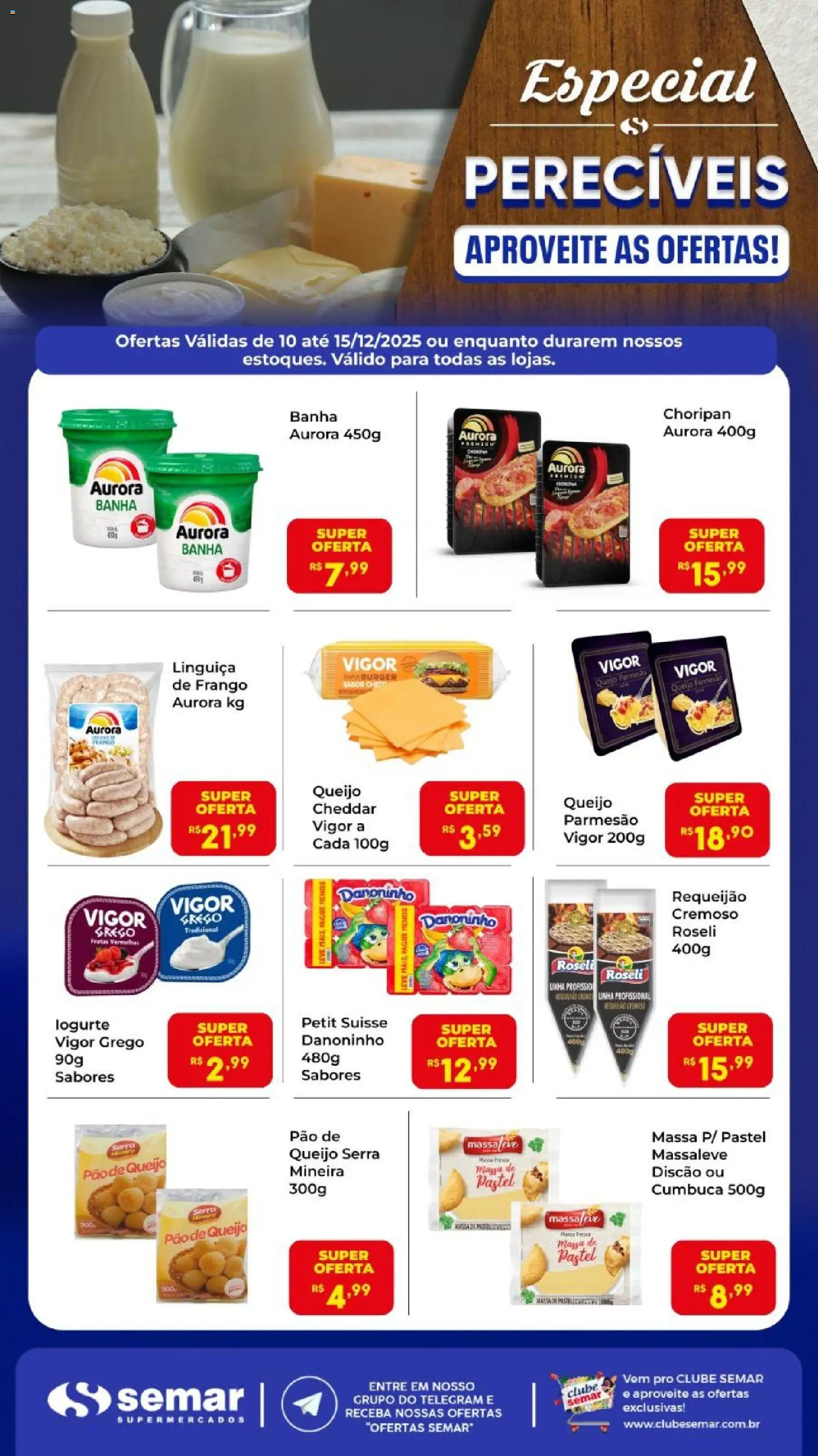 Semar Supermercado - Ofertas Especial Perecíveis - página 1- válido a partir de 10/12/2025
