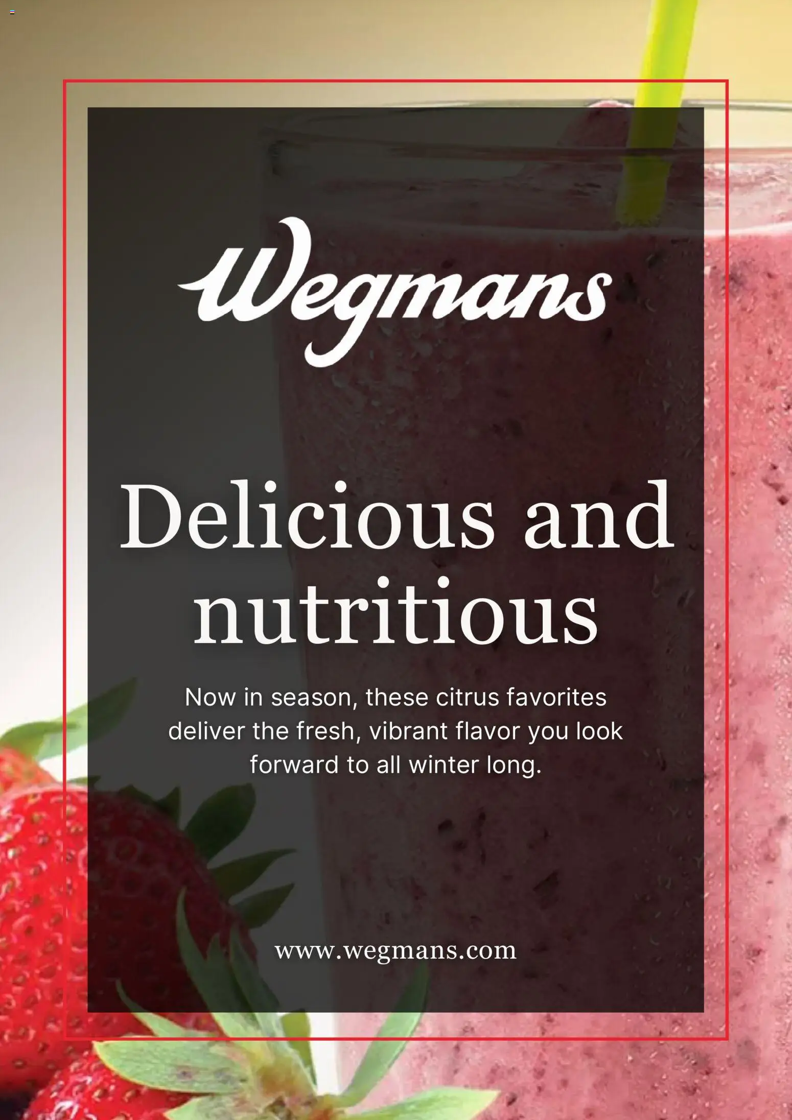Wegmans Monthly Ad - page 1- valid from 01/01/2026