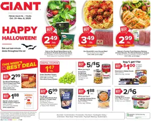 Preview Giant Weekly Ad valid from 10/31/2025