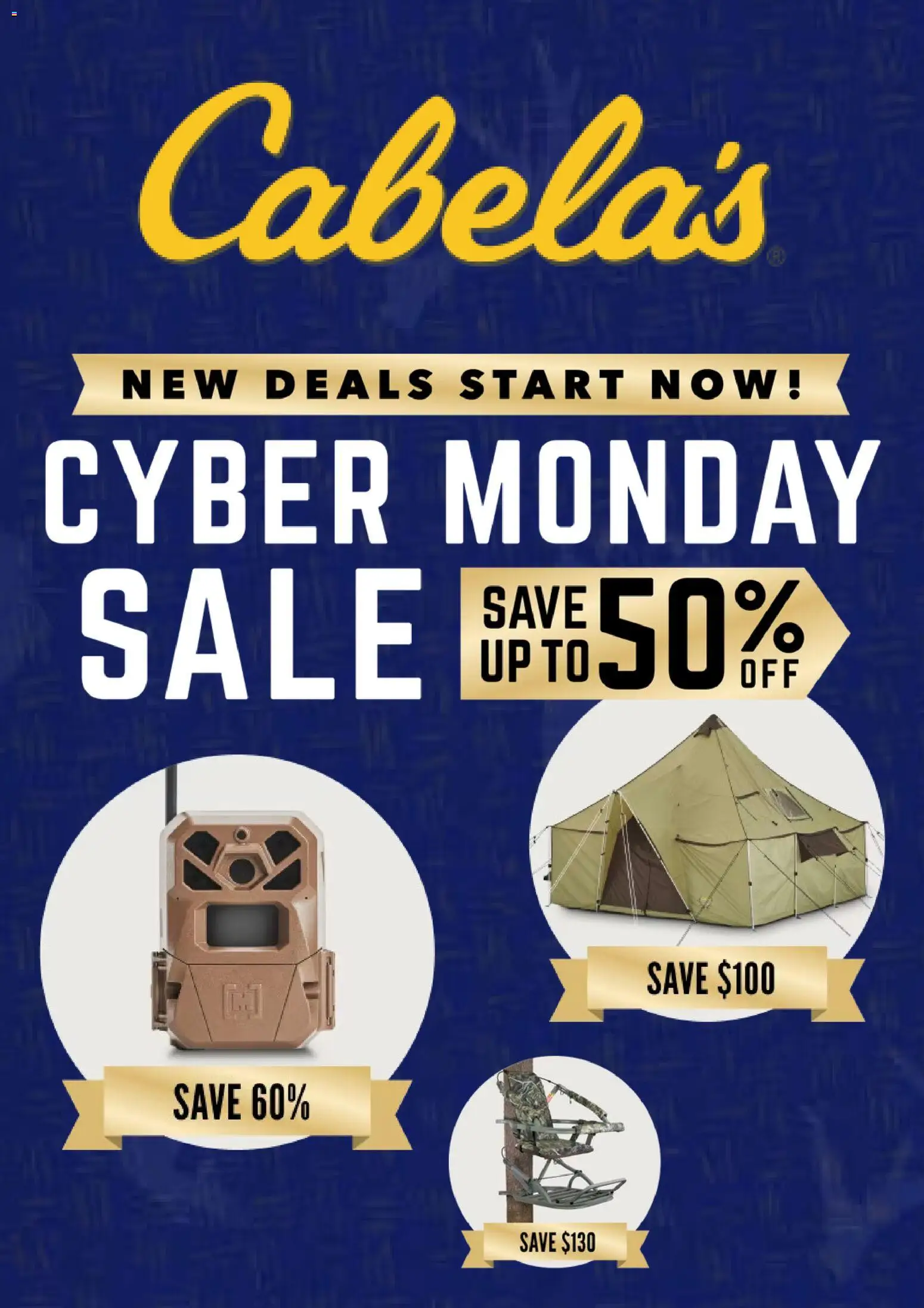 Cabela's Cyber Monday - page 1- valid from 12/01/2025
