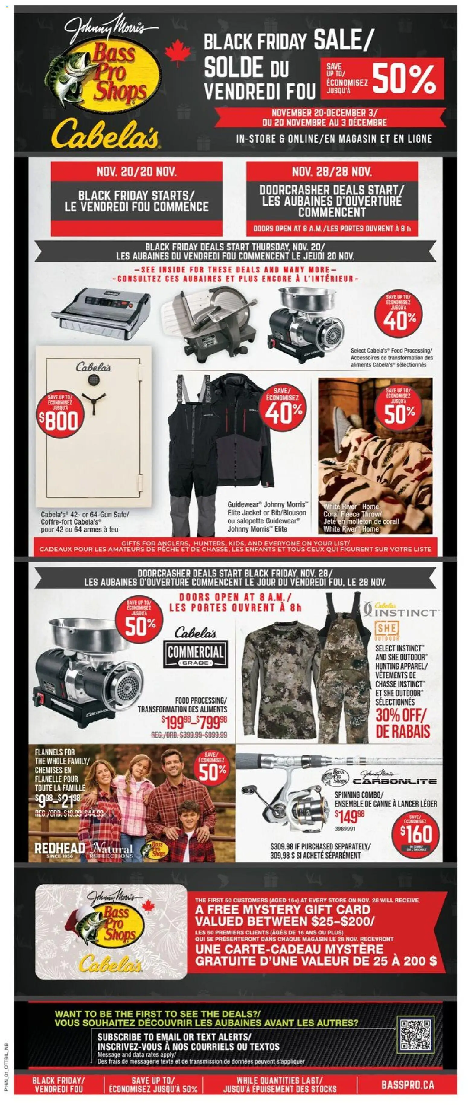 Cabelas - Black Friday  - page 1- valid from Nov 20, 2025