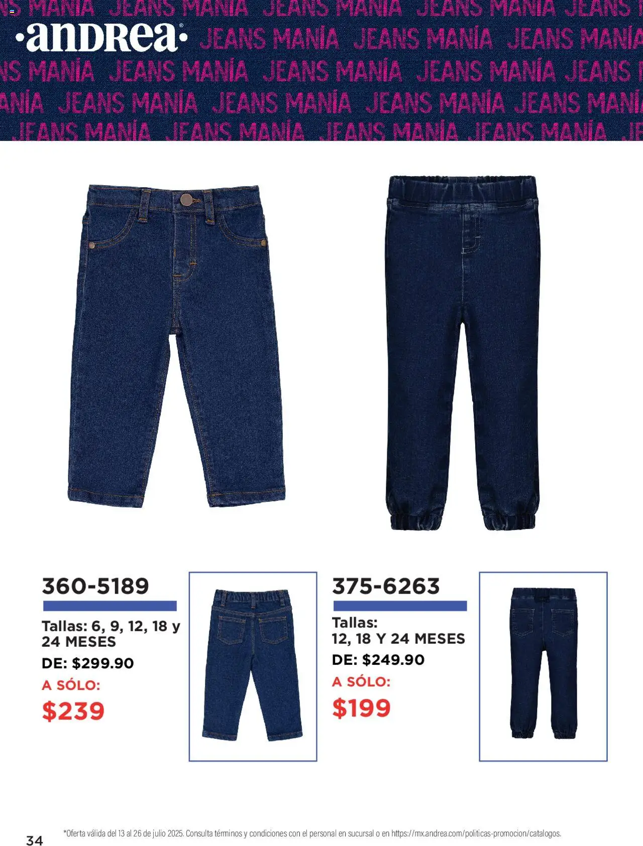 Andrea catálogo Denim Manía - página 34- válido desde 13/07/2025
