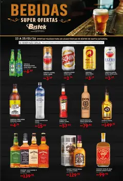 Pré-visualização Bistek Supermercados - Ofertas Bebidas válida a partir de 23/01/2026