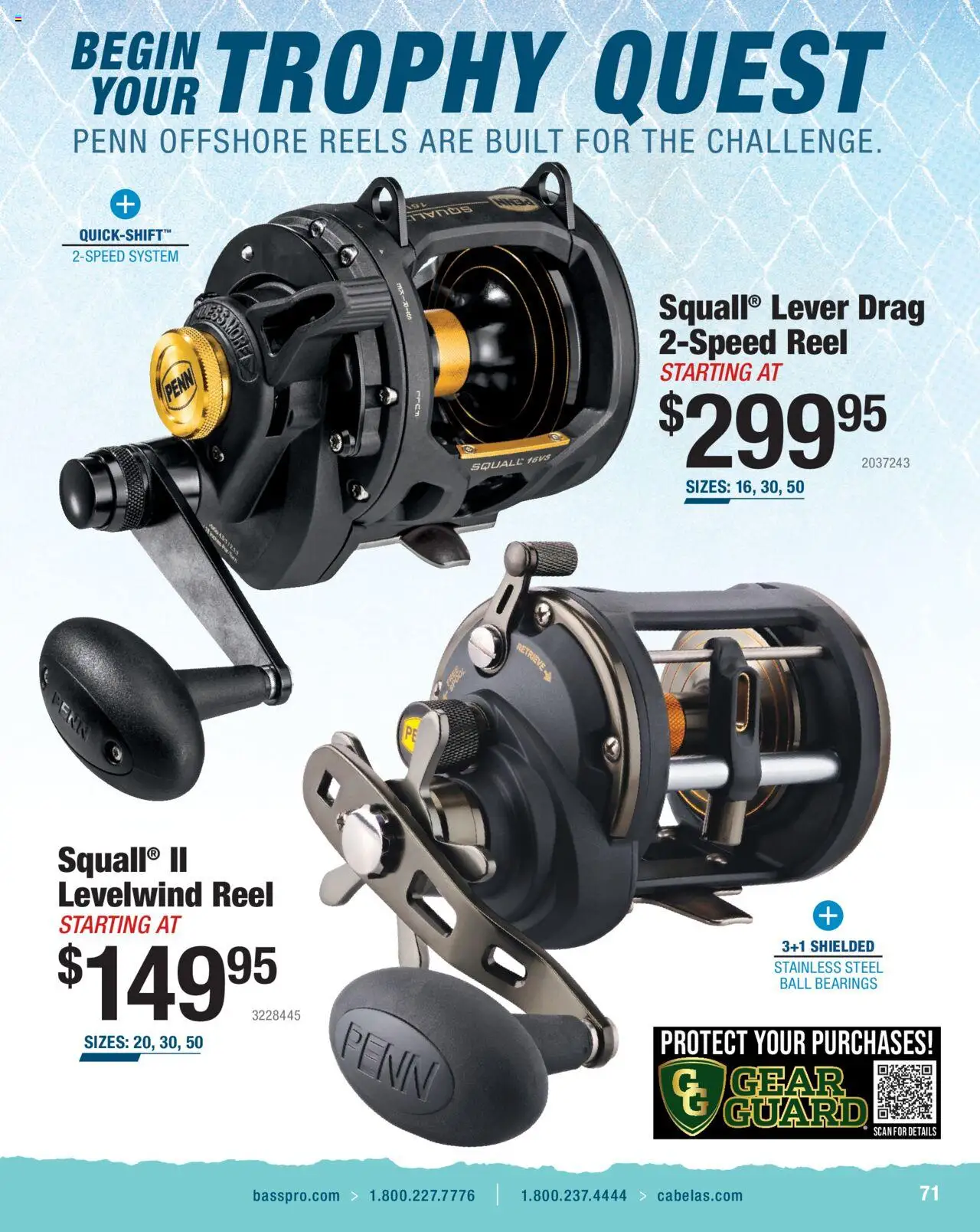 Cabela's Saltwater Specialist 25 - page 71- valid from 01/01/2025