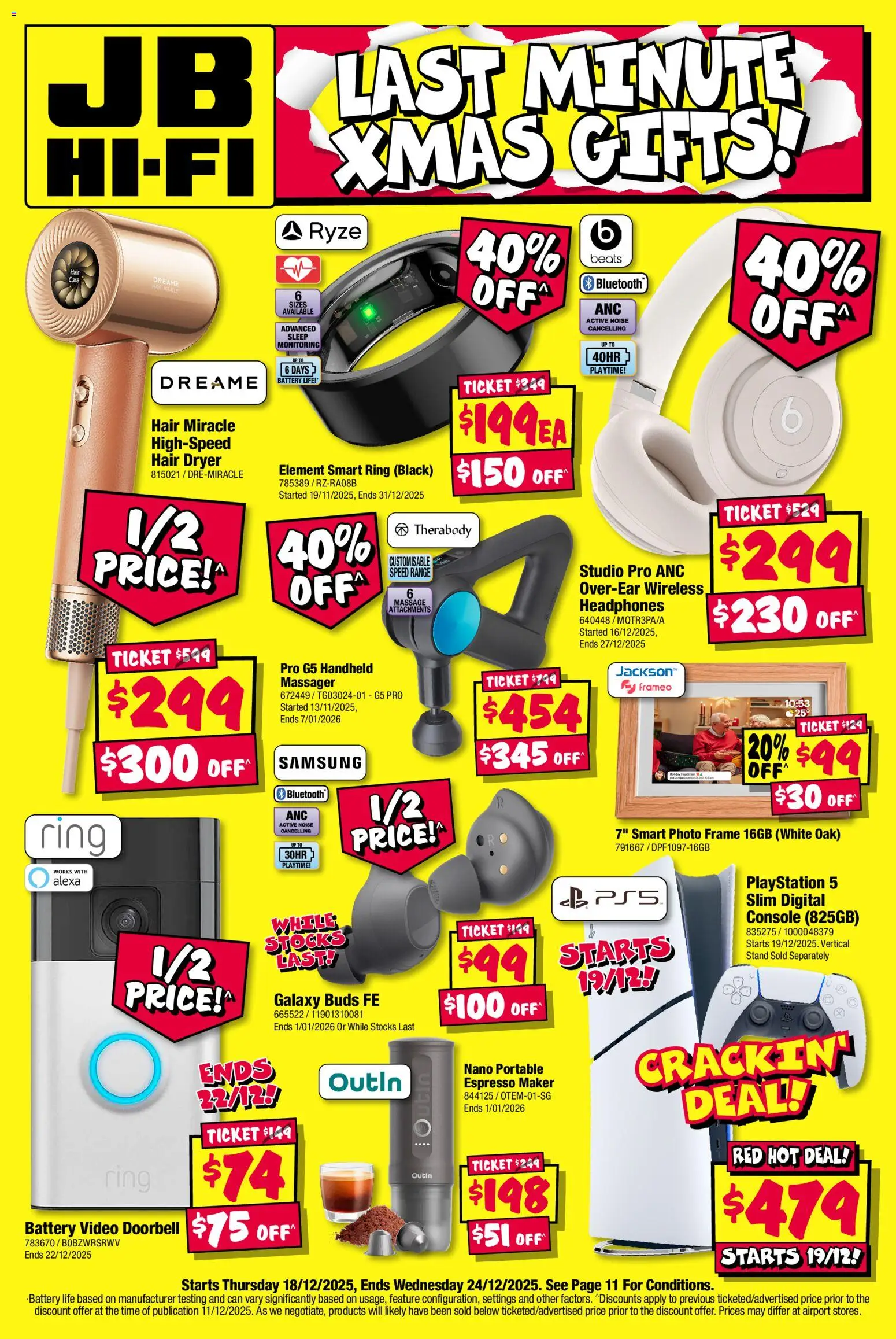 JB Hi-Fi - Last Minute Xmas Gifts - page 1- valid from 18/12/2025