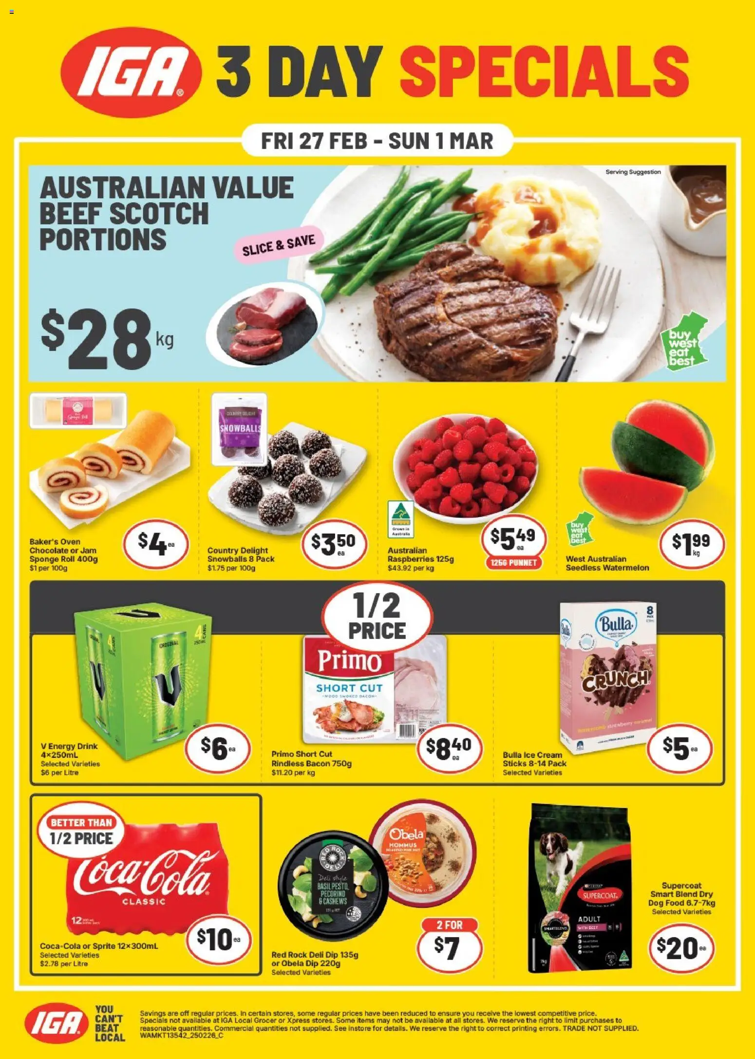 IGA Weekend Specials NT/WA - page 1- valid from 27/02/2026