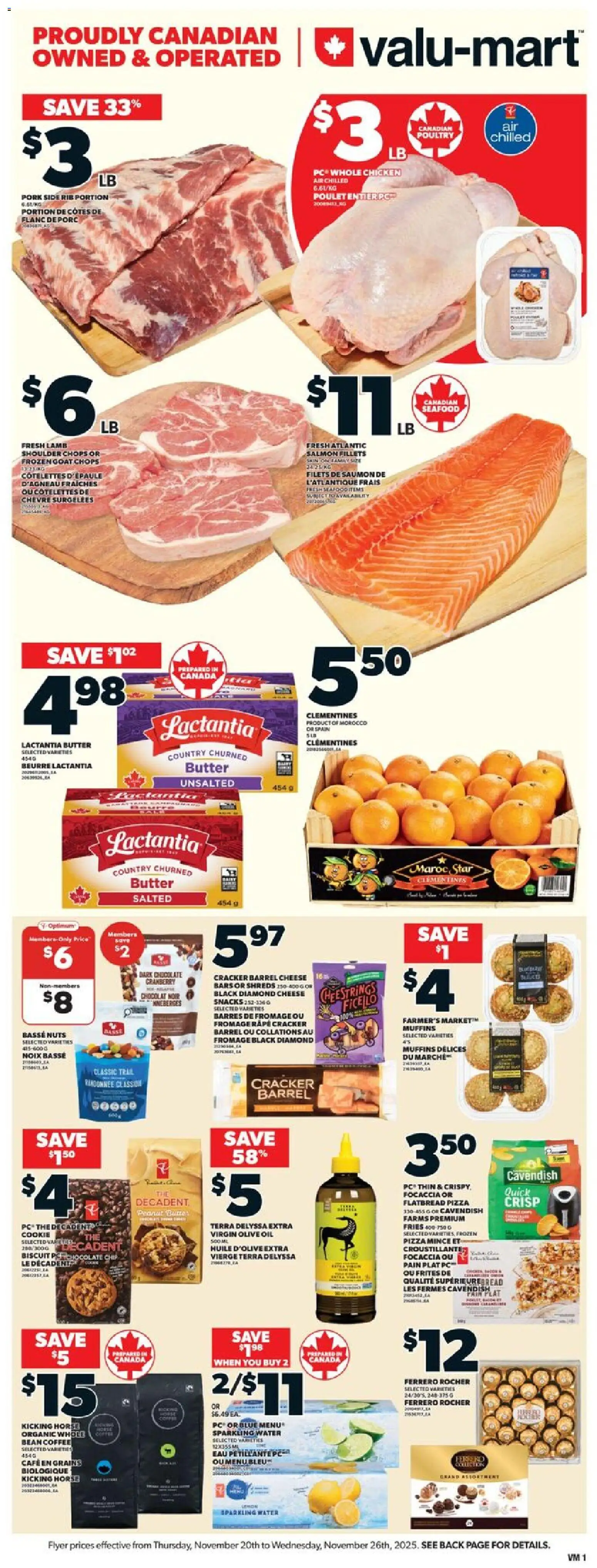 Valu Mart Black Friday Flyer - page 1- valid from Nov 20, 2025