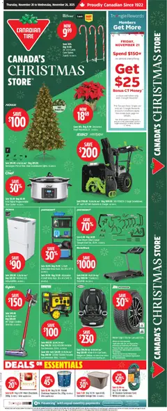 Preview Canadian Tire weekly flyer valid from Nov 20, 2025