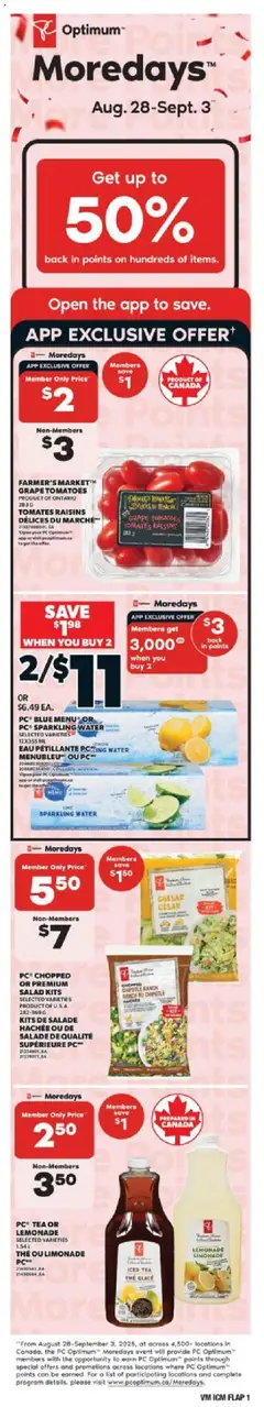 Preview Valu Mart weekly flyer valid from Aug 28, 2025