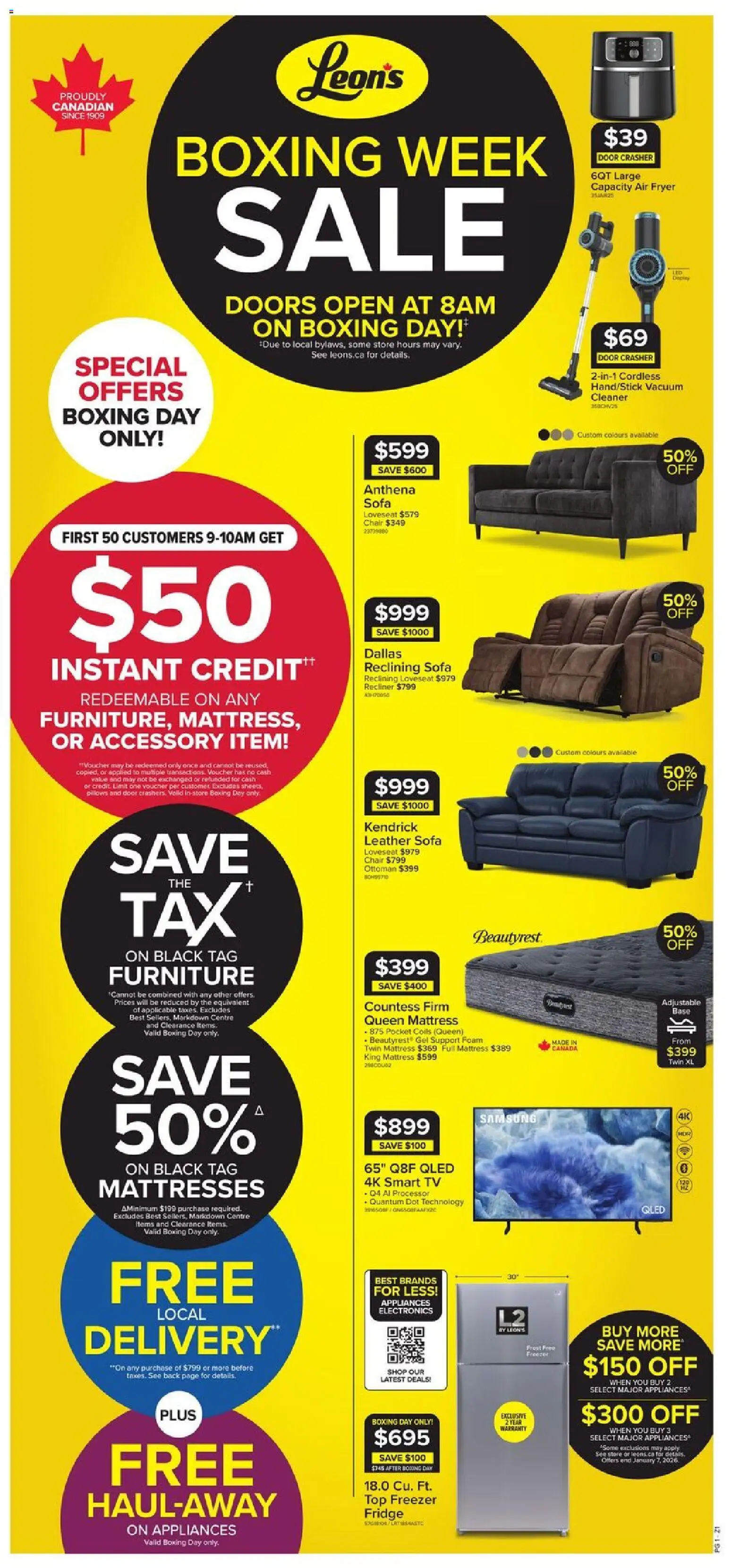Leon's weekly flyer / circulaire - page 1- valid from Dec 25, 2025