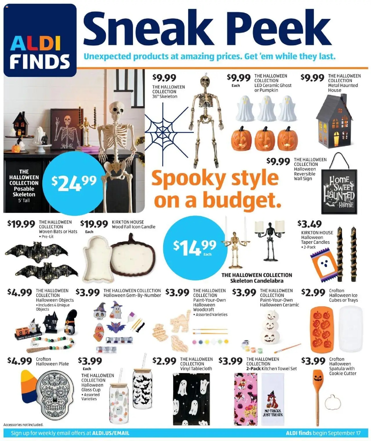 Aldi In Store Ad - page 1- valid from 09/17/2025