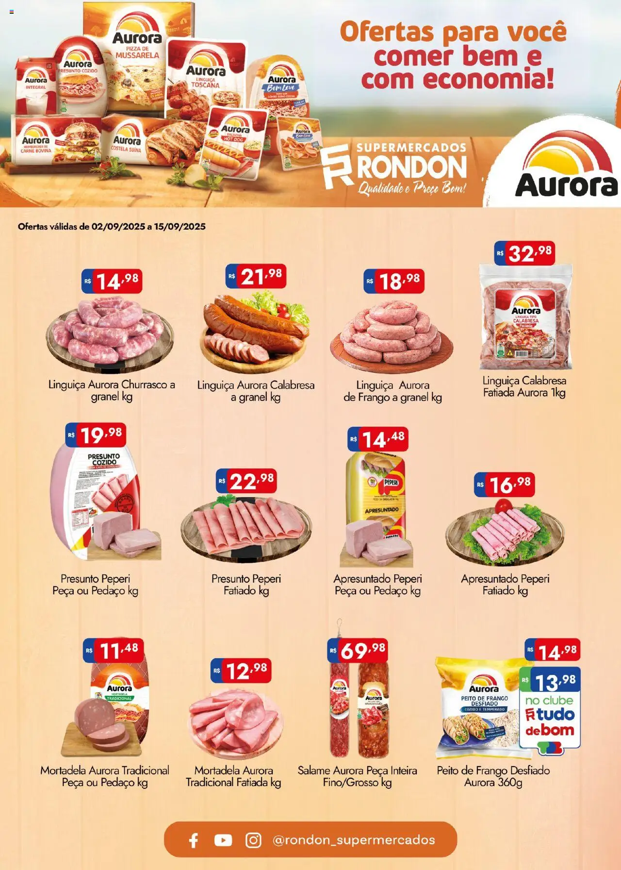 Supermercados Rondon - Ofertas Ofertas Aurora - página 1- válido a partir de 02/09/2025
