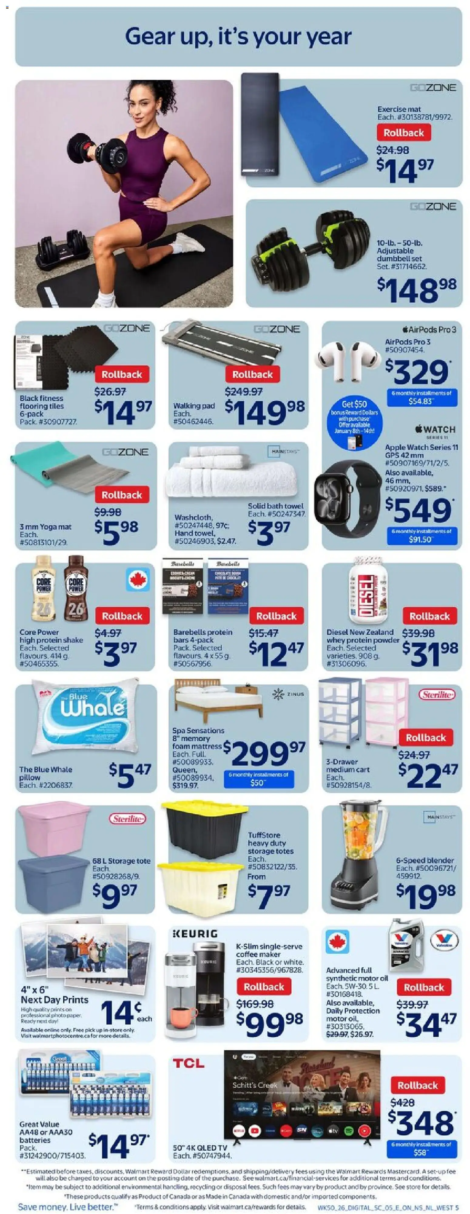 Walmart weekly flyer - page 6- valid from Jan 8, 2026