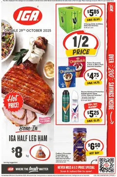 IGA catalogue preview - valid from 29/10/2025