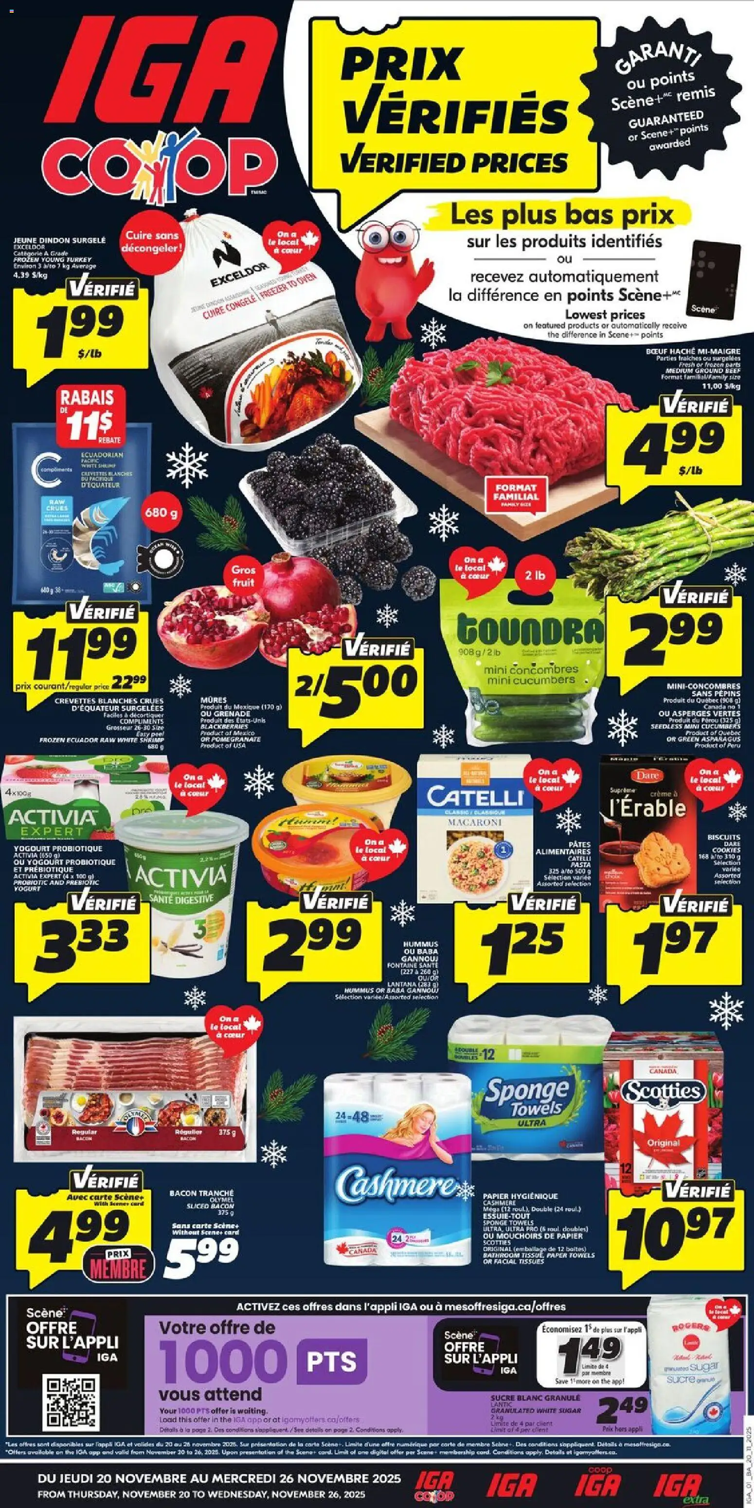IGA weekly flyer / circulaire - page 1- valid from Nov 20, 2025