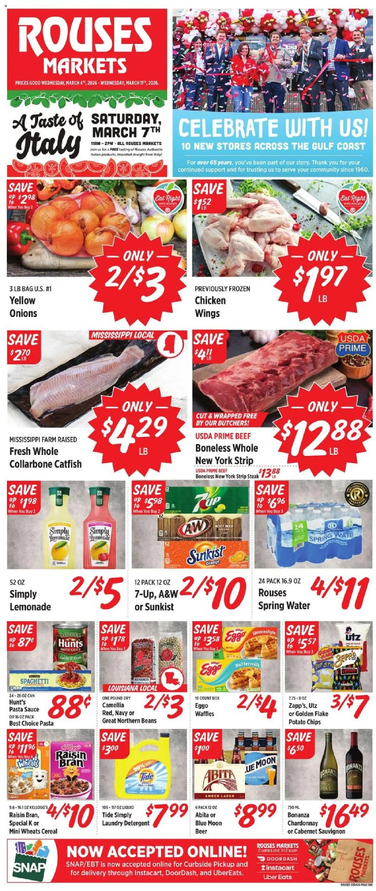 Rouses Weekly Ad - page 1- valid from 03/04/2026