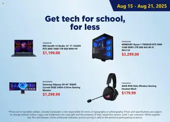 Preview Canada Computers - Weekly flyer valid from Aug 15, 2025